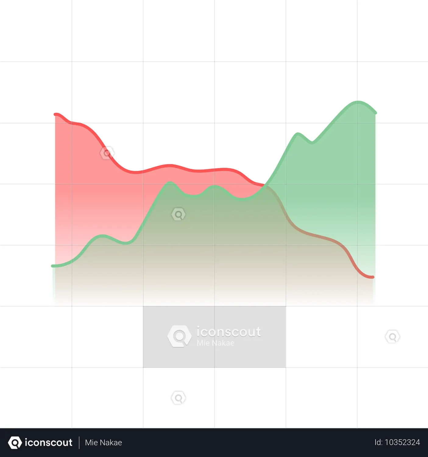 Dashboard Positive And Negative Chart Wave Line Animated Icon - Free ...