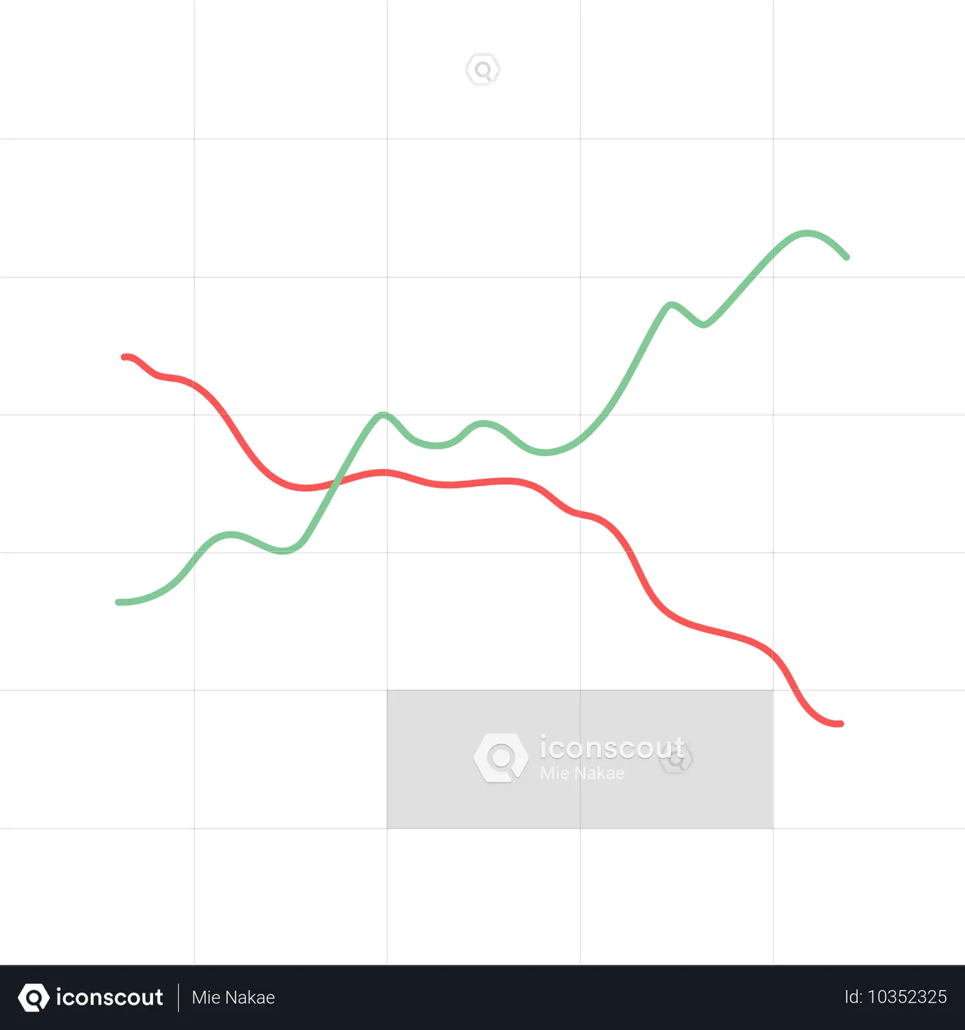 Dashboard Positive And Negative Chart Wave Line Animated Icon - Free ...