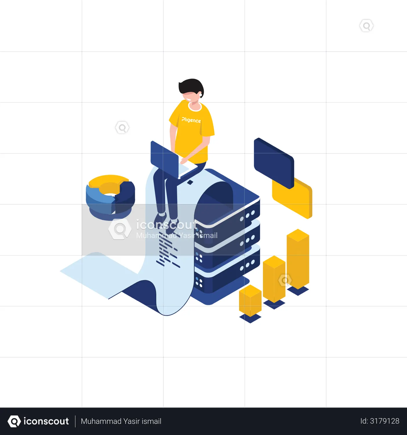 Data Collection Animation - Free Download Network & Communication Animations | IconScout