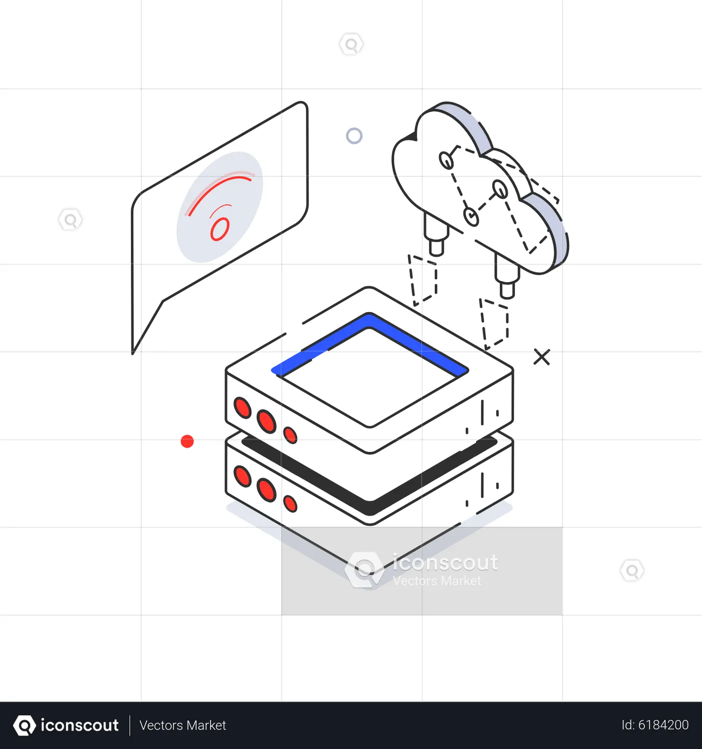 Data Loading Animated Icon download in JSON, LOTTIE or MP4 format