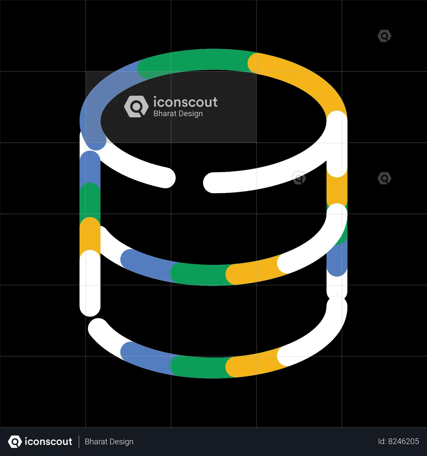 Database Animated Icon download in JSON, LOTTIE or MP4 format
