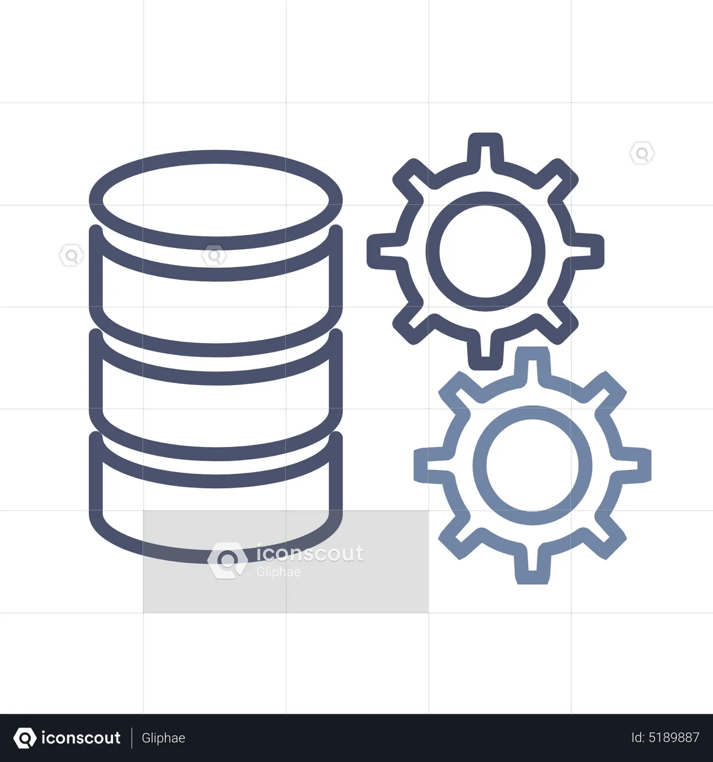 Database Processing Animated Icon download in JSON, LOTTIE or MP4 format
