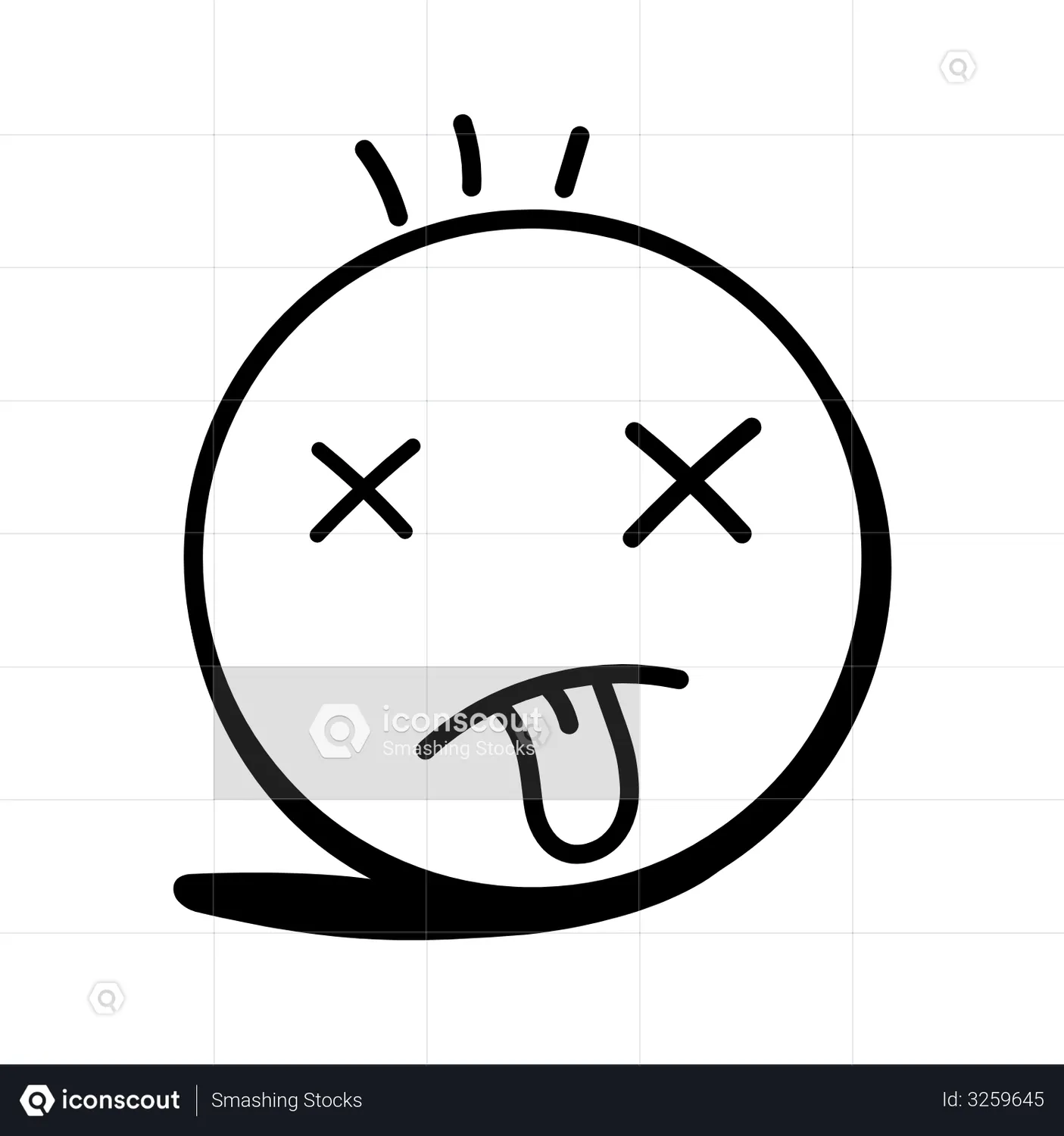 Dead Emoji Animated Icon Download In Json, Lottie Or Mp4 Format