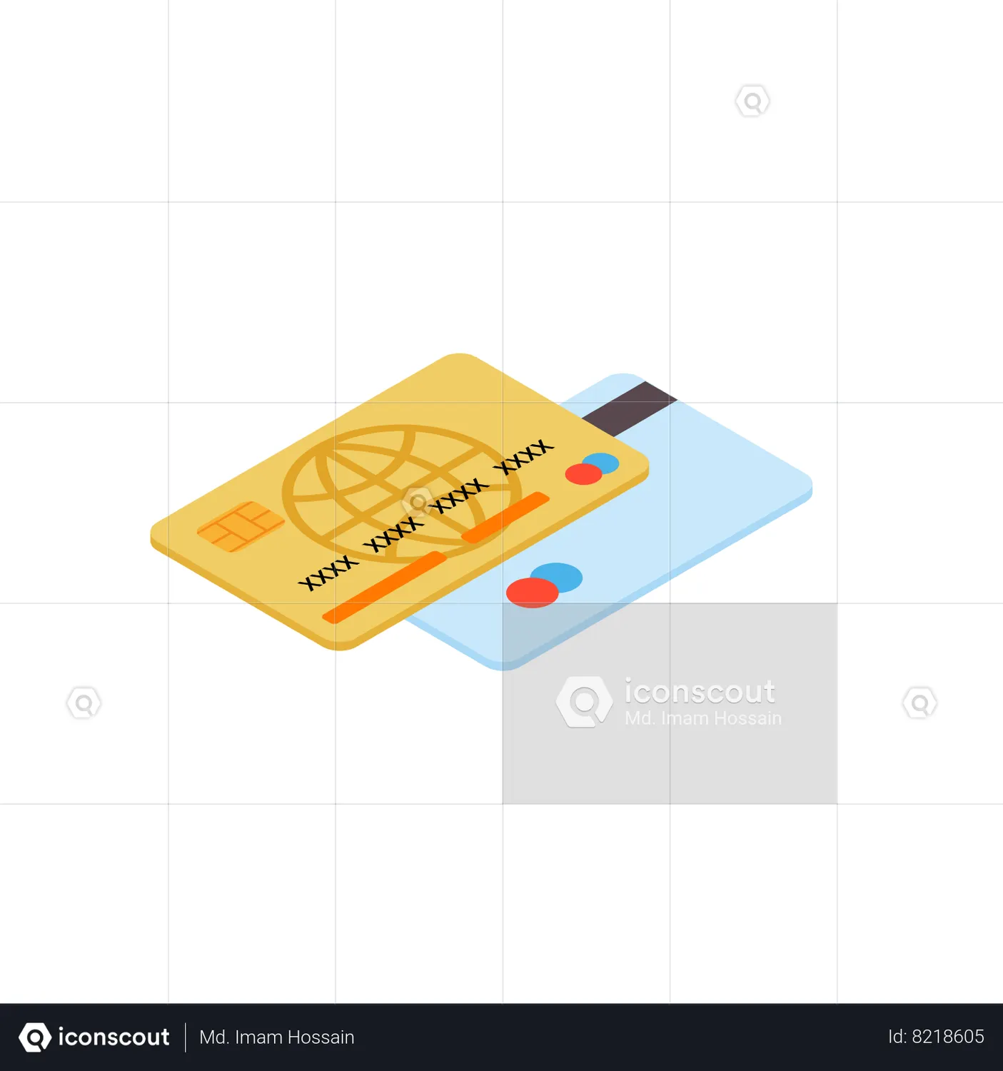 Debit Card Animated Icon download in JSON, LOTTIE or MP4 format