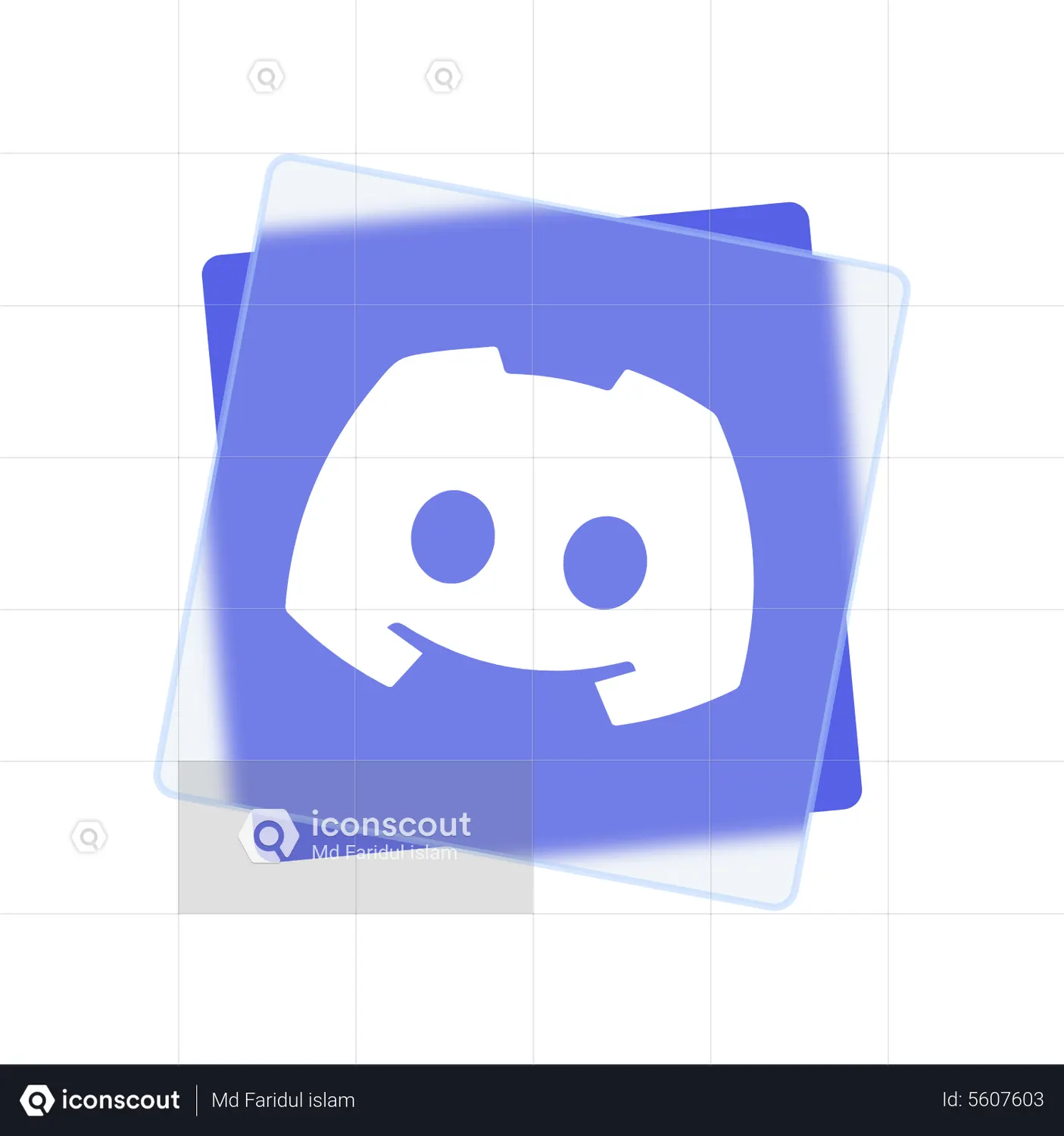 Discord Logo Animated Icon download in JSON, LOTTIE or MP4 format