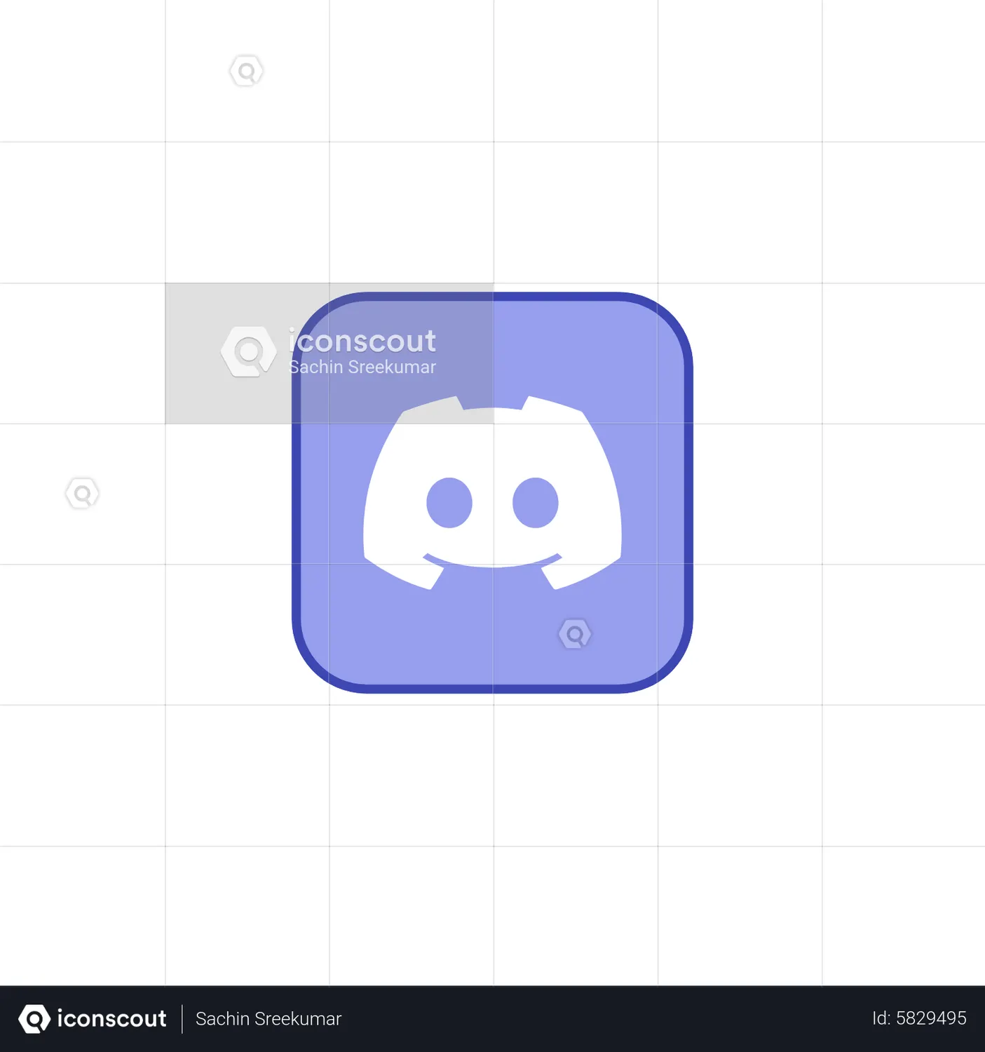 Discord Logo Animated Icon download in JSON, LOTTIE or MP4 format