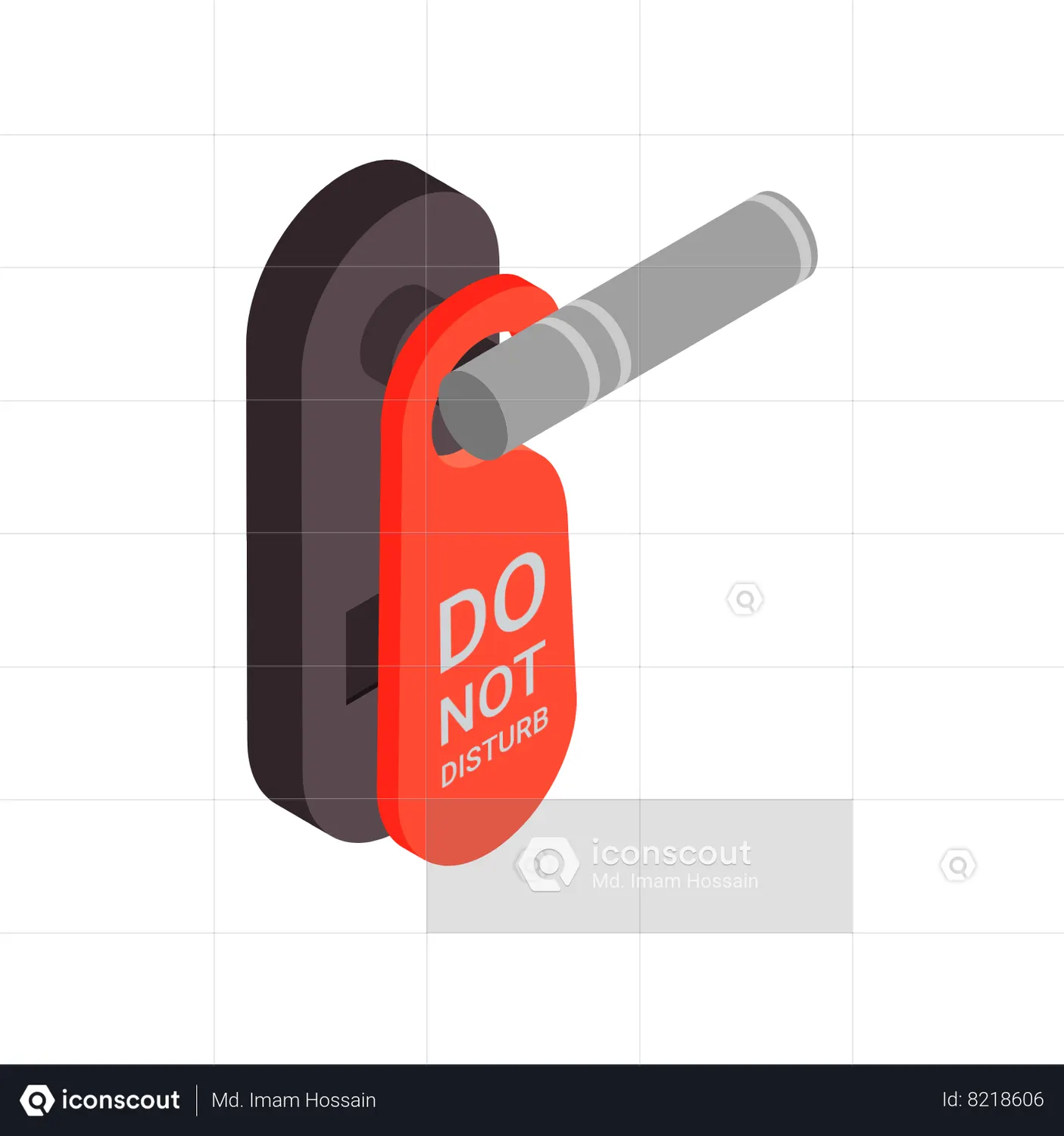 Do Not Disturb Animated Icon download in JSON, LOTTIE or MP4 format