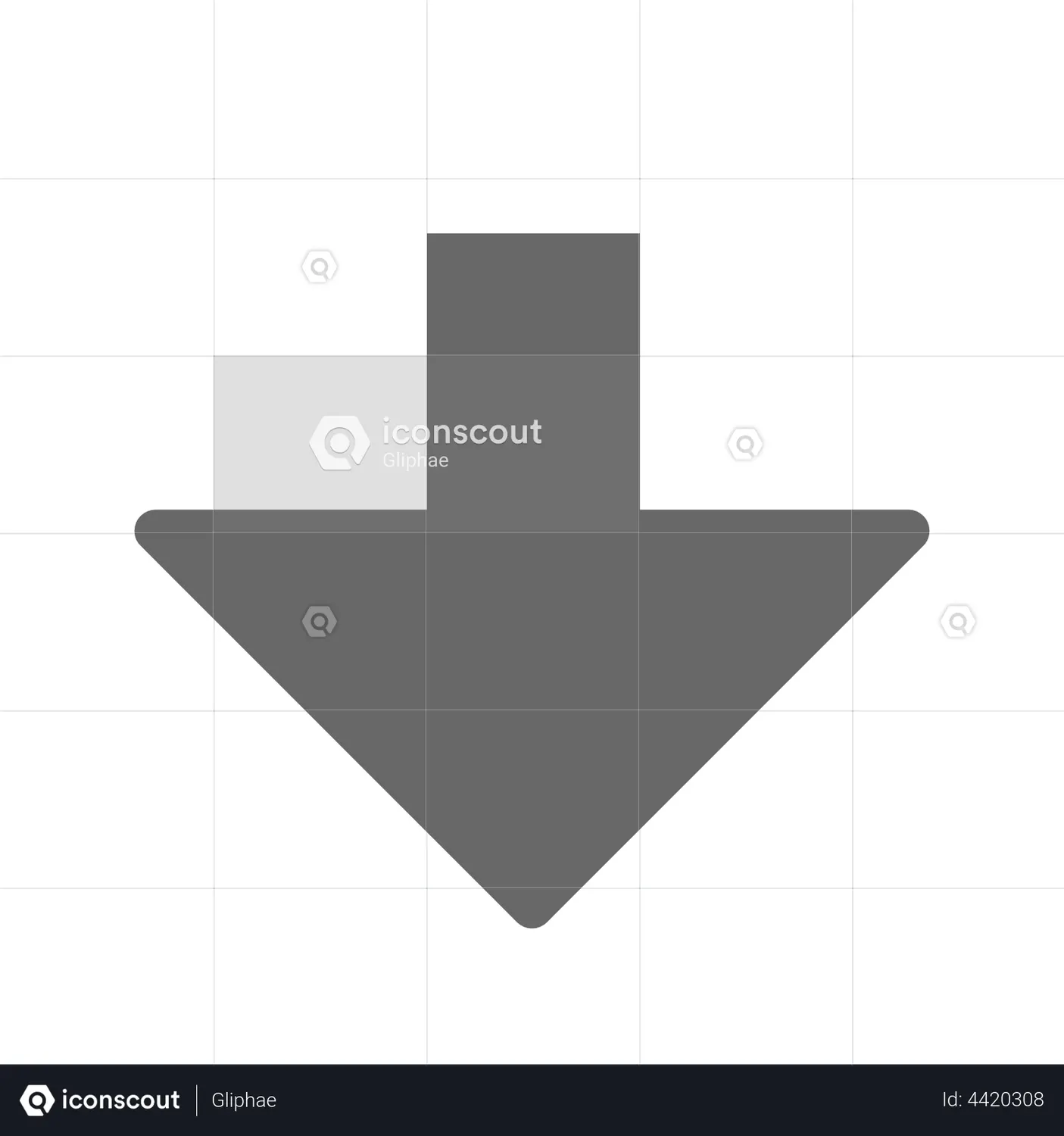 Down Arrow Animated Icon download in JSON, LOTTIE or MP4 format