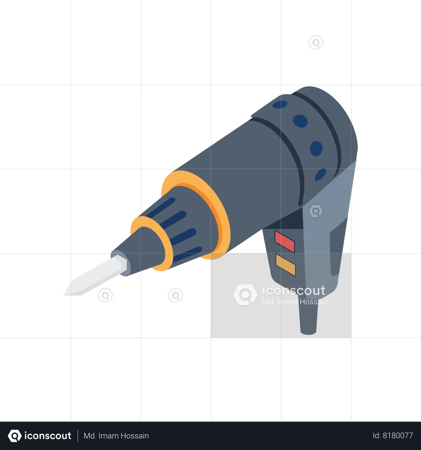 Drilling Machine Animated Icon download in JSON, LOTTIE or MP4 format