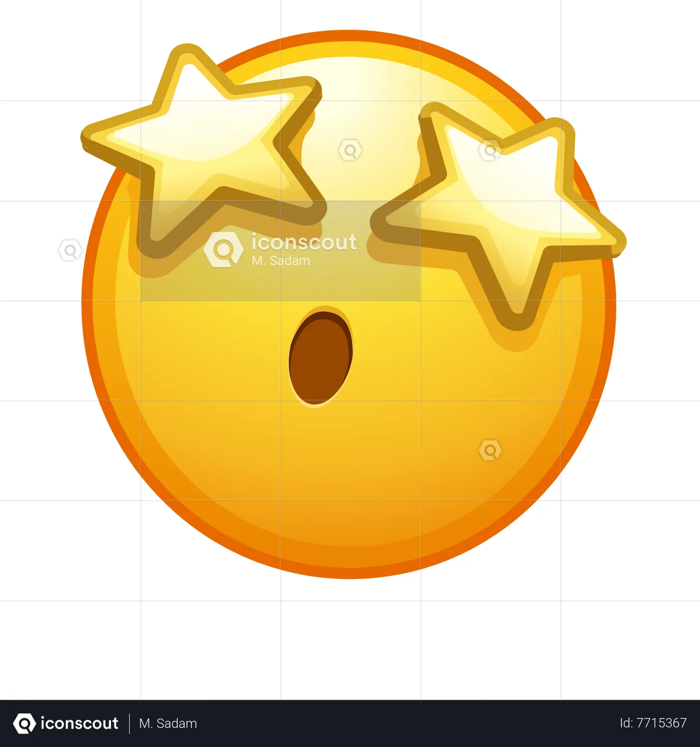 Emoji Estrelado Animated Icon - Download Gratuito Sinais e Símbolos ...