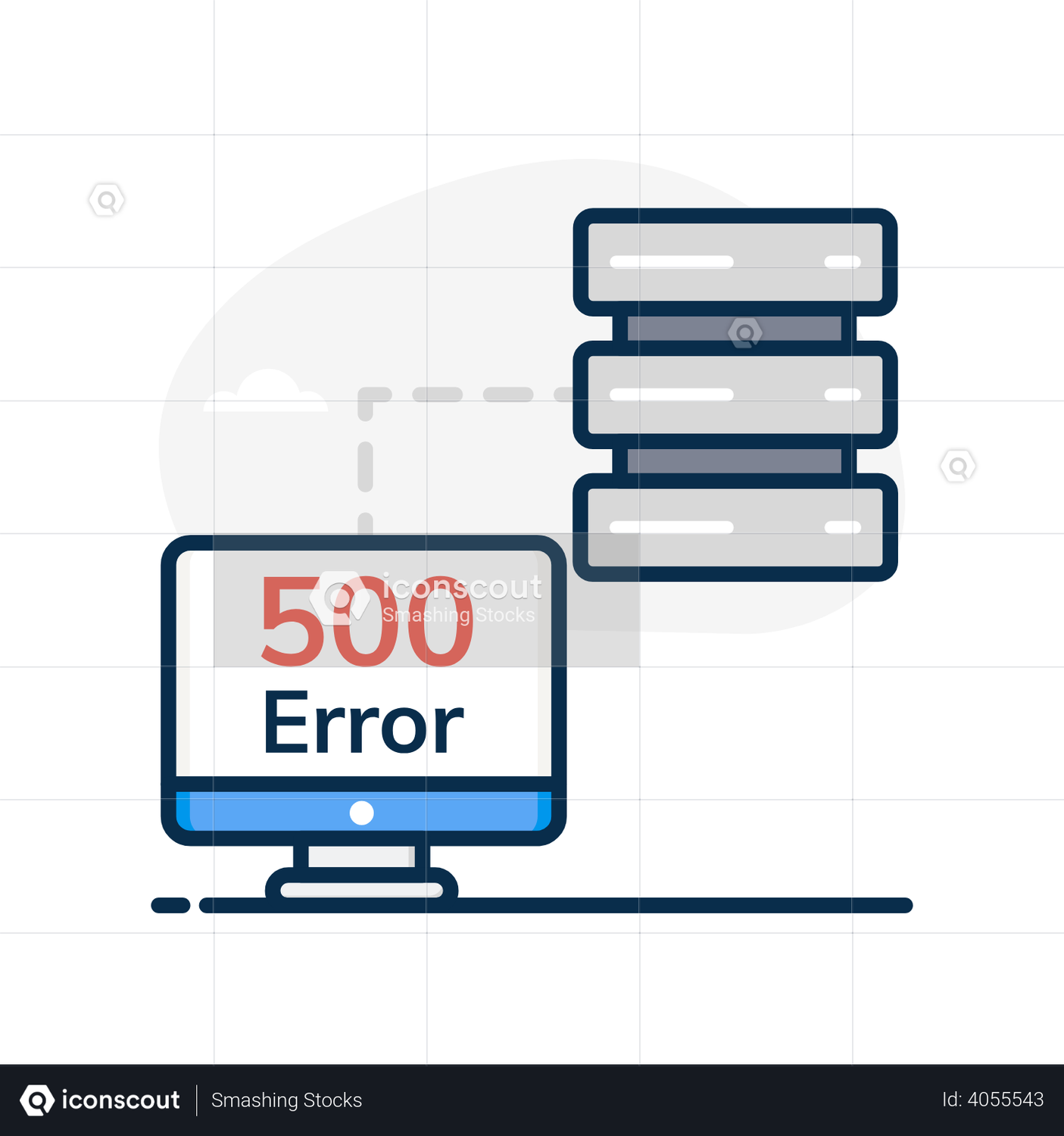 Error 500 Animation by Smashing Stocks | LottieFiles