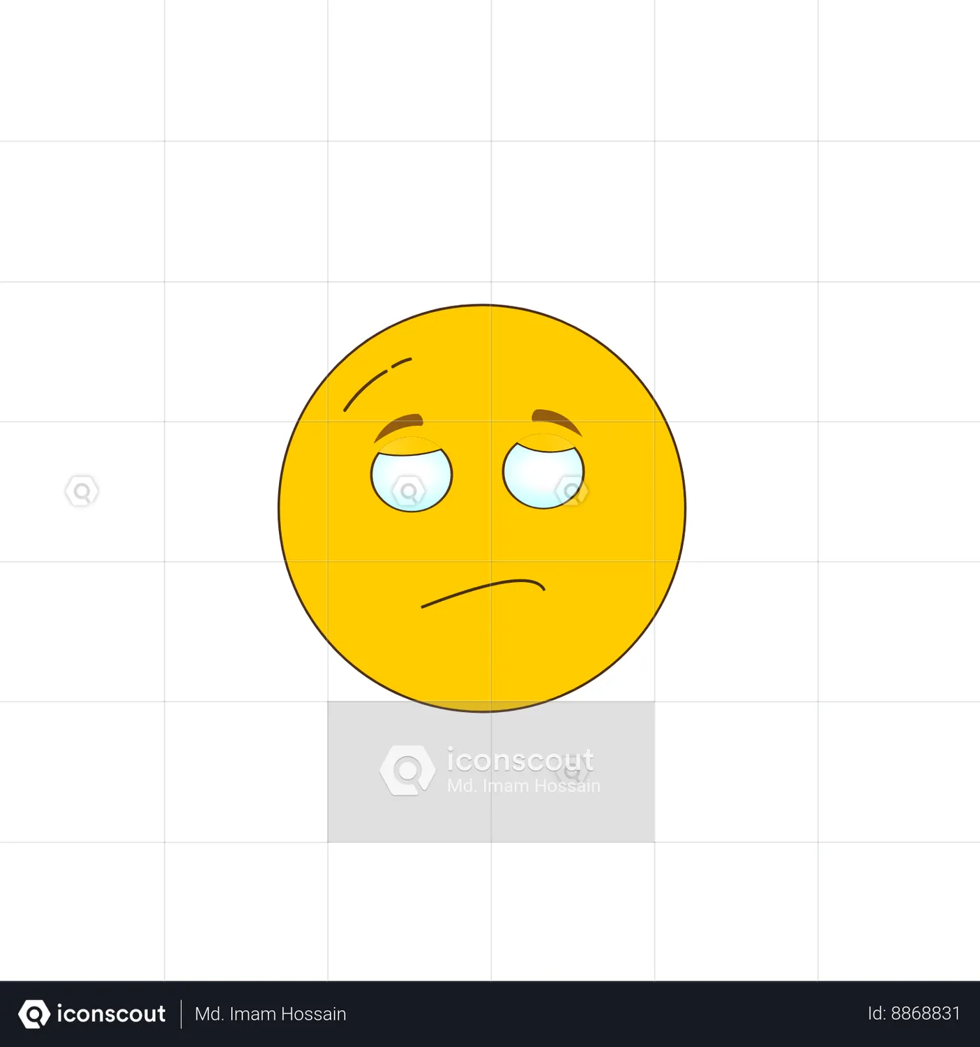 Exhausted Face Animated Icon download in JSON, LOTTIE or MP4 format