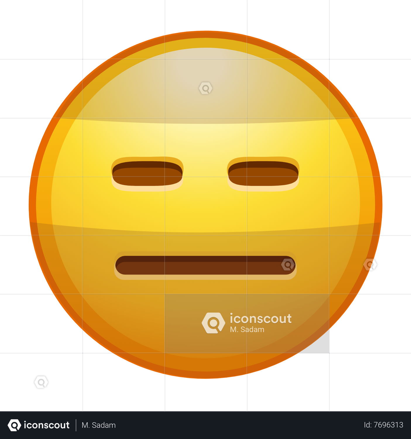 Expressionless Face Emoji Emoji Animated Icon Download In JSON LOTTIE   Expressionless Face Emoji 9434294 7696313 