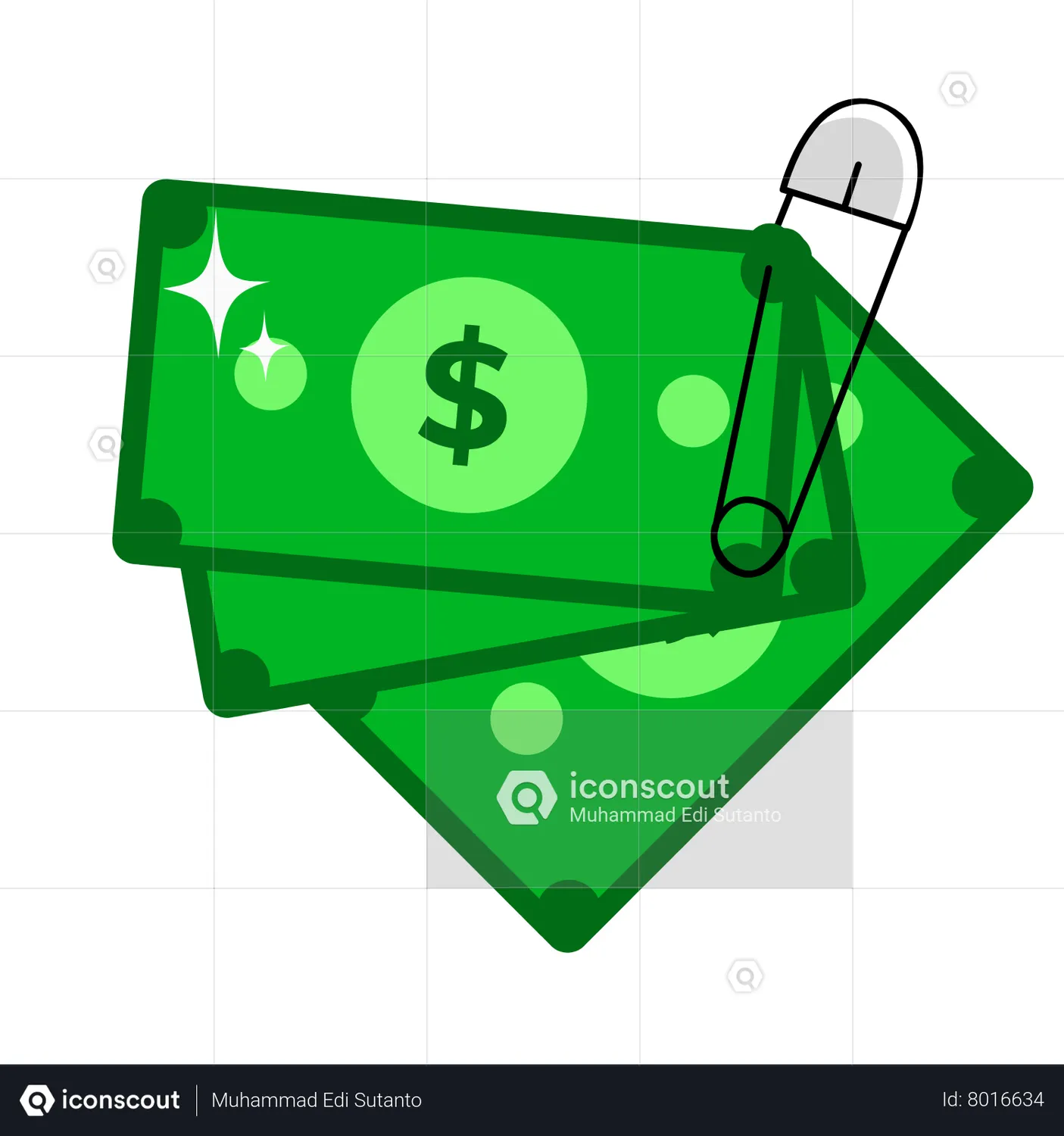 Extra Pin Money Animated Icon download in JSON, LOTTIE or MP4 format