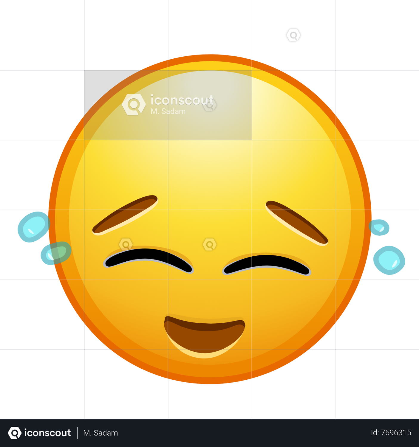 Face Holding Back Tears Emoji Emoji Animated Icon Download In JSON ...