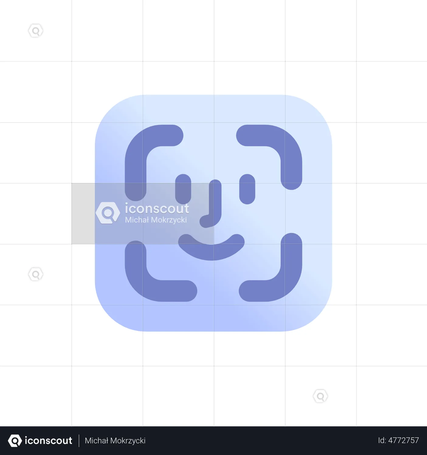 Face Id Animated Icon download in JSON, LOTTIE or MP4 format