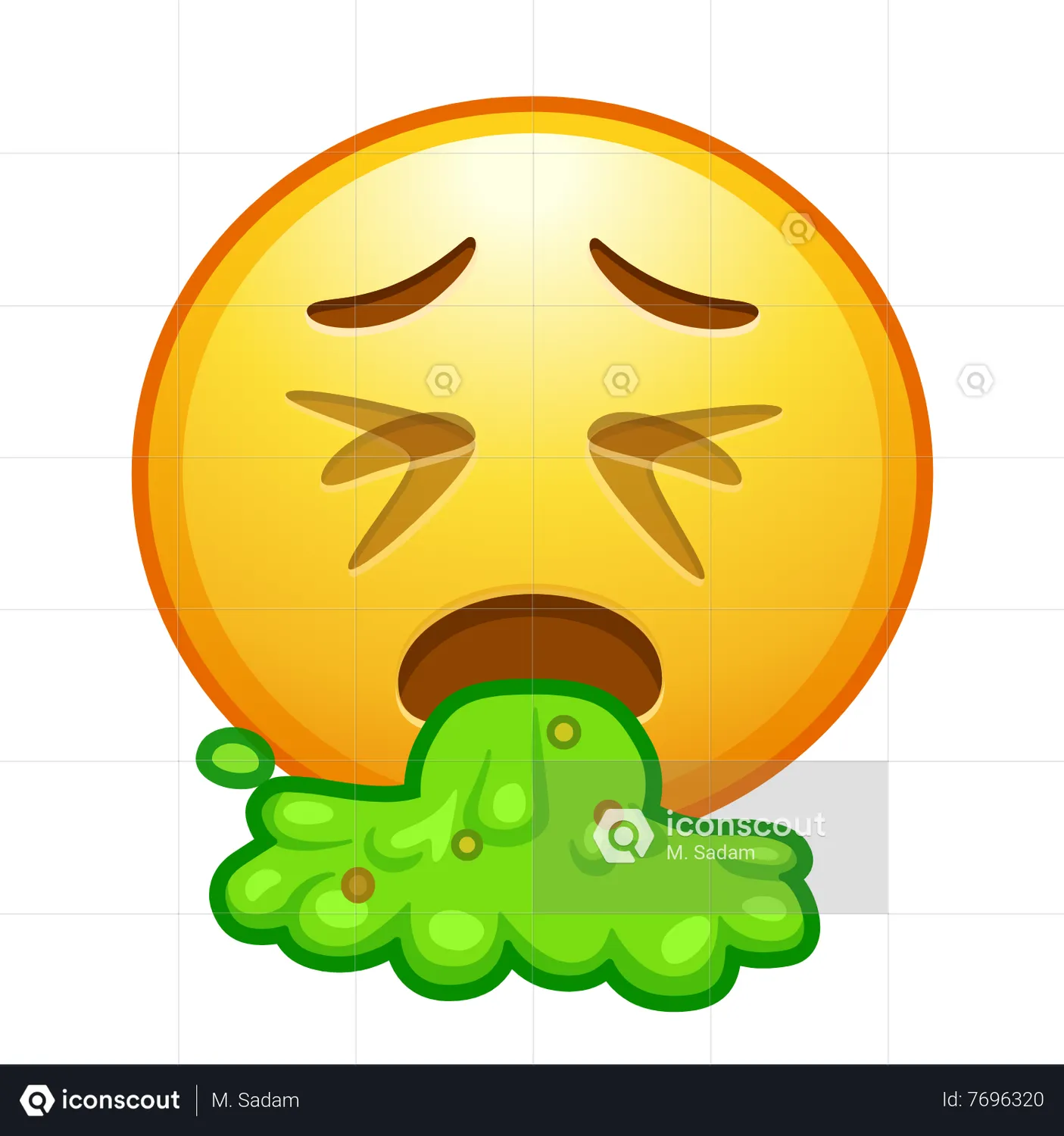 Face Vomiting Emoji Animated Icon - Free Download Sign & Symbols Animated  Icons | IconScout