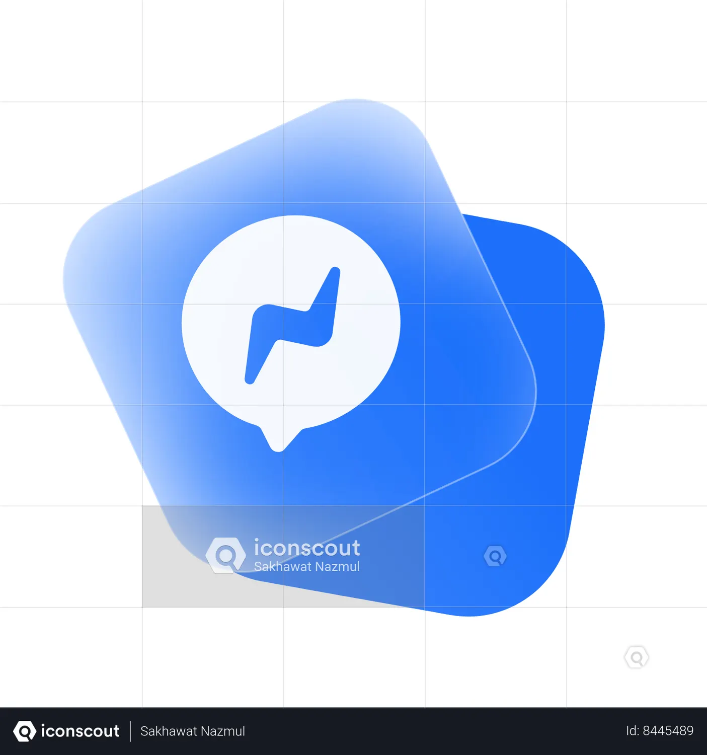 Facebook Messenger Logo Animated Logo download in JSON, LOTTIE or MP4