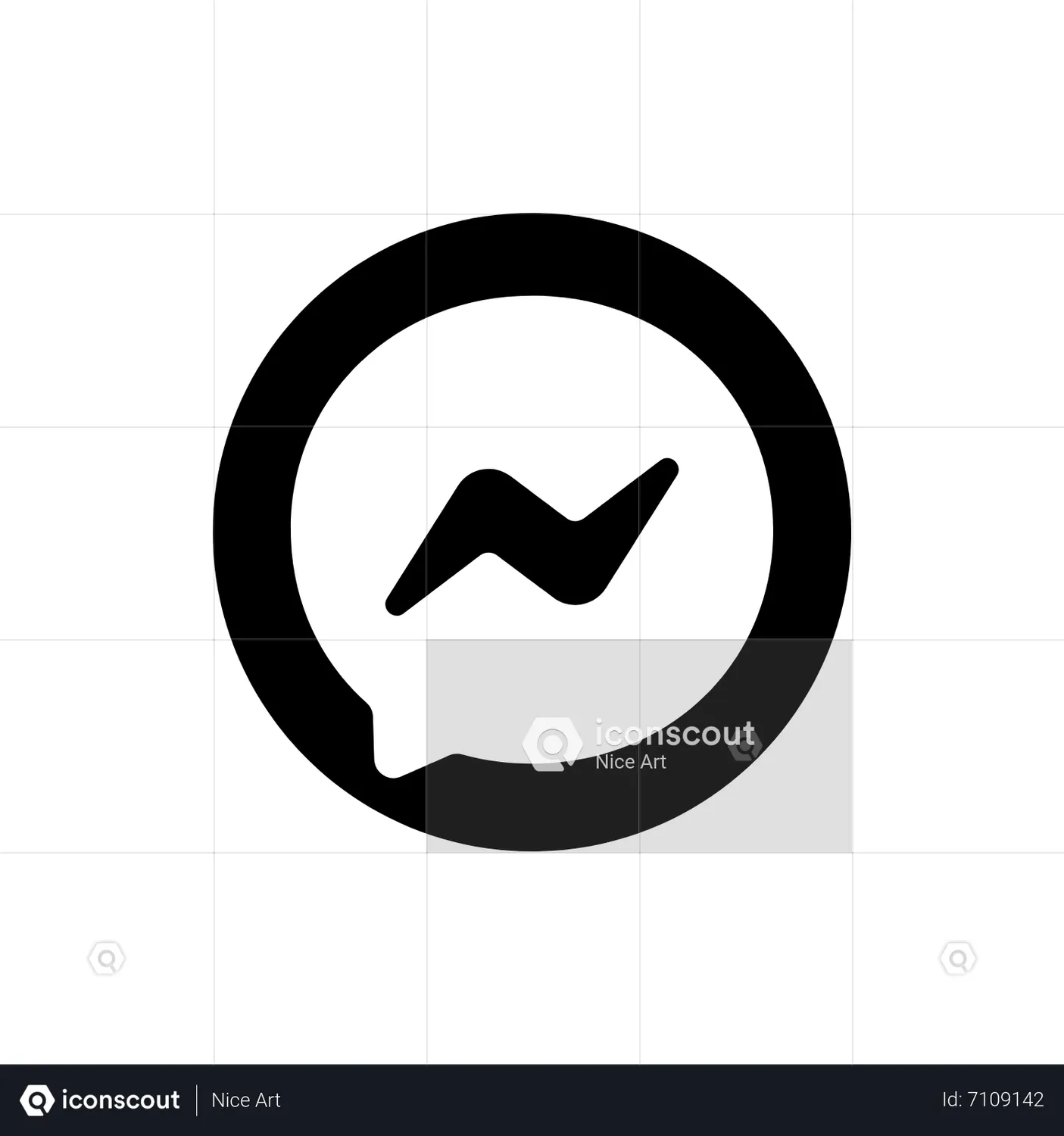 Facebook Messenger Logo Animated Logo download in JSON, LOTTIE or MP4