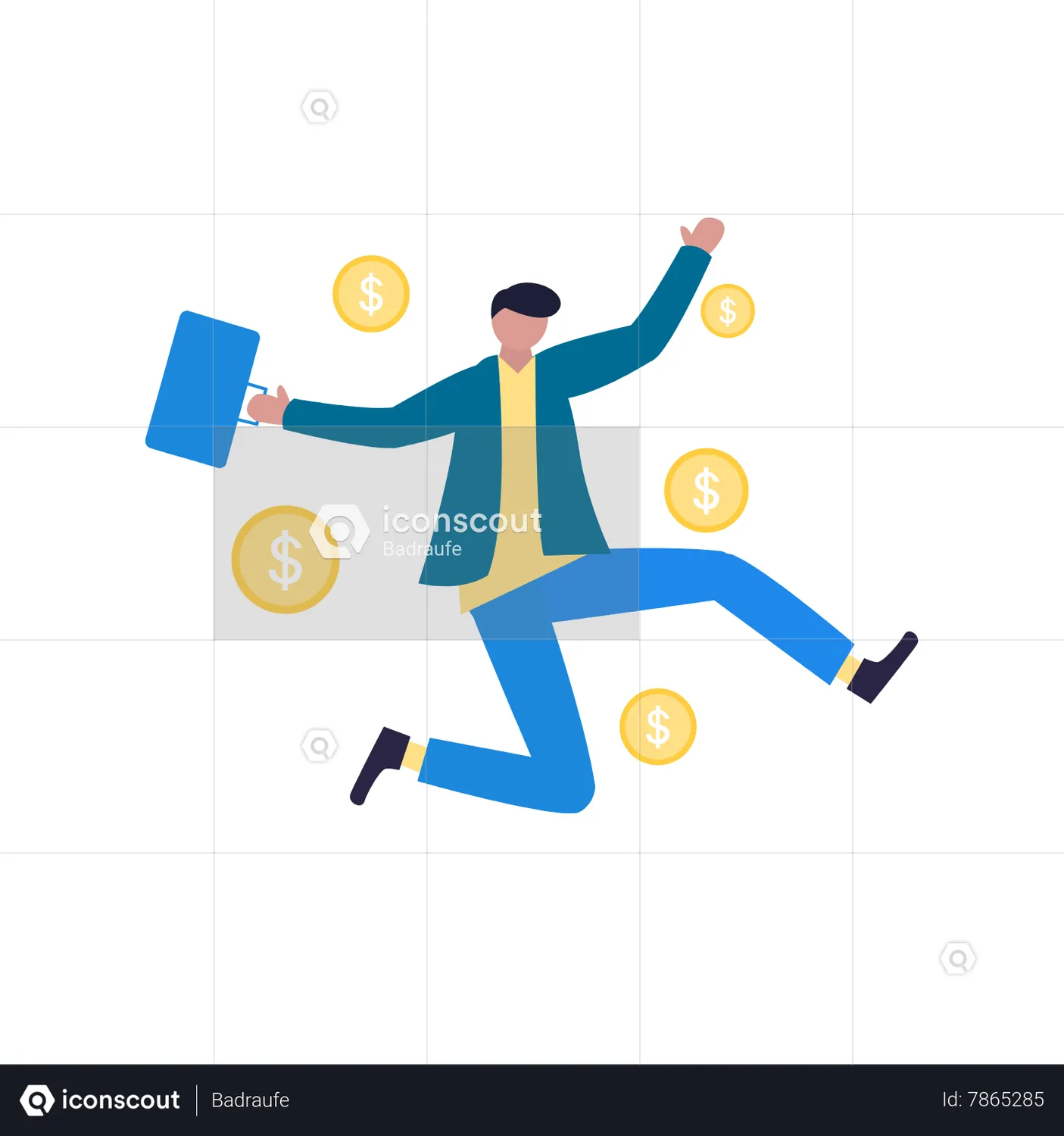 Finance Freedom Animated Illustration Download In Json, Lottie Or Mp4 