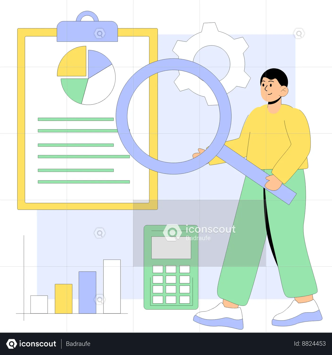 Financial Audits Animated Illustration download in JSON, LOTTIE or MP4 ...