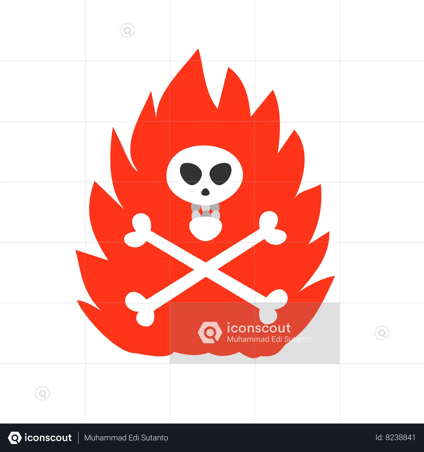 Flammable Danger Sign Emoji Animated Icon Download In Json Lottie Or