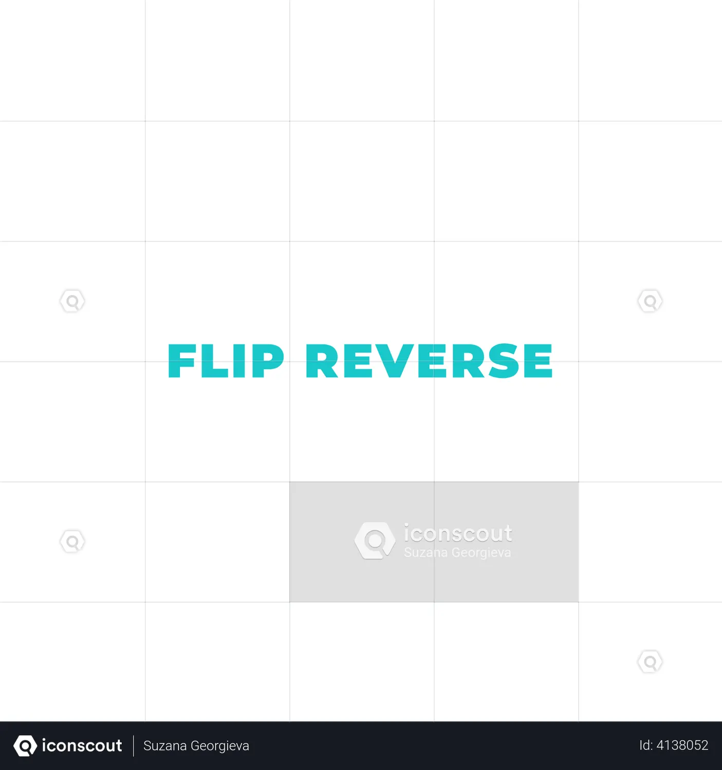Flip reverse Animated Icon download in JSON, LOTTIE or MP4 format