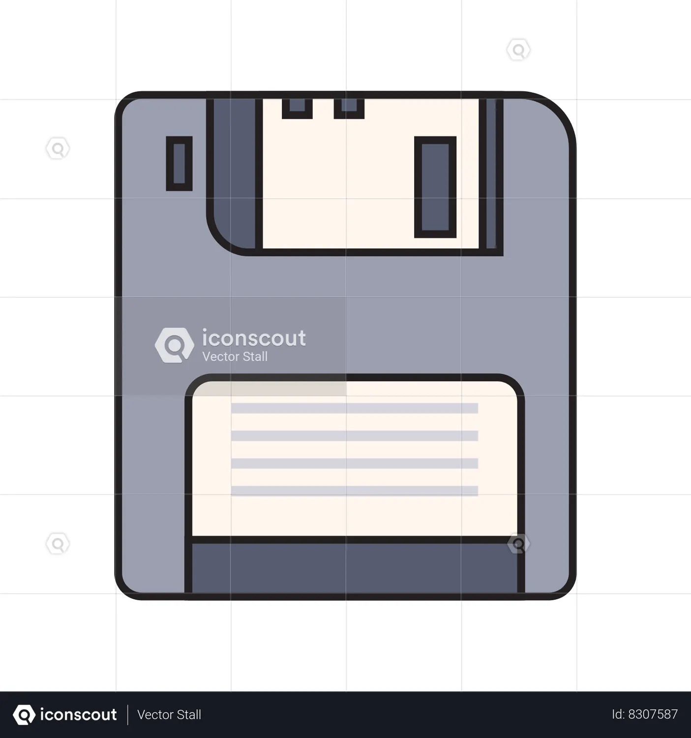 Floppy Disk Animated Icon download in JSON, LOTTIE or MP4 format