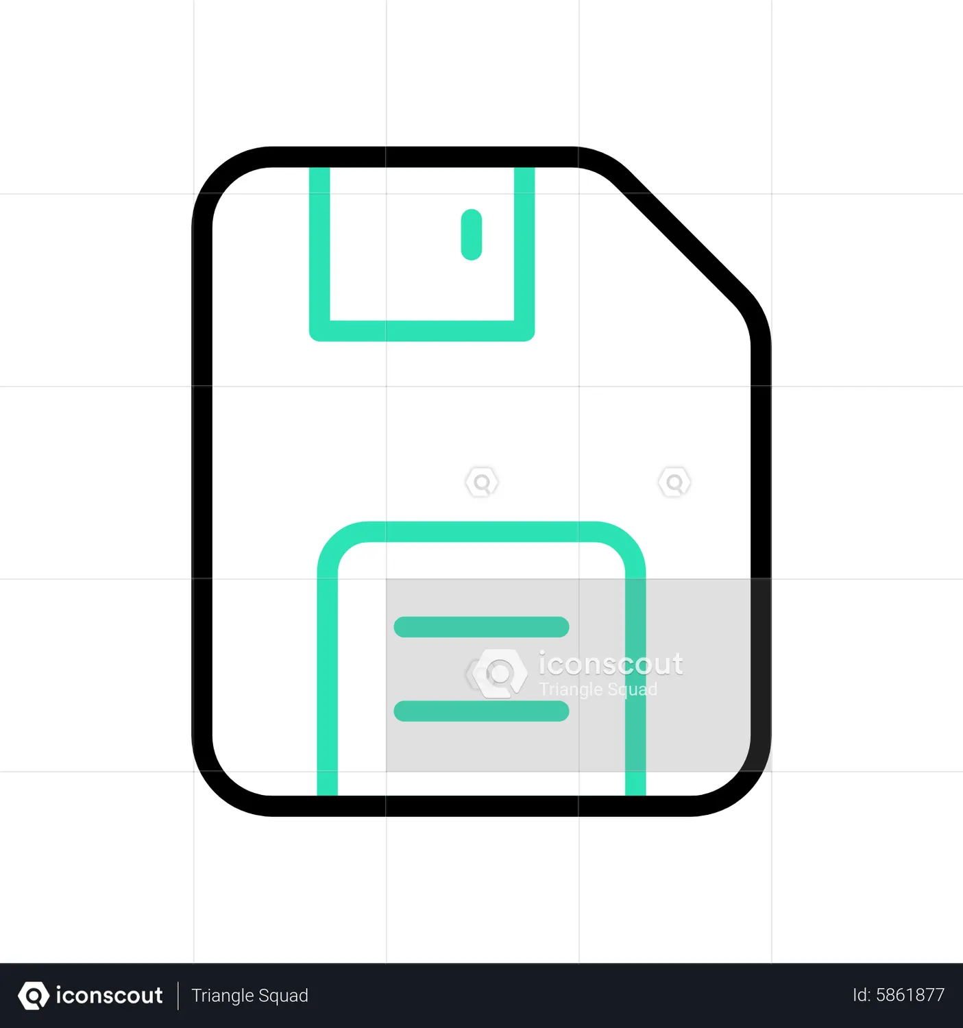 Floppy Disk Animated Icon download in JSON, LOTTIE or MP4 format