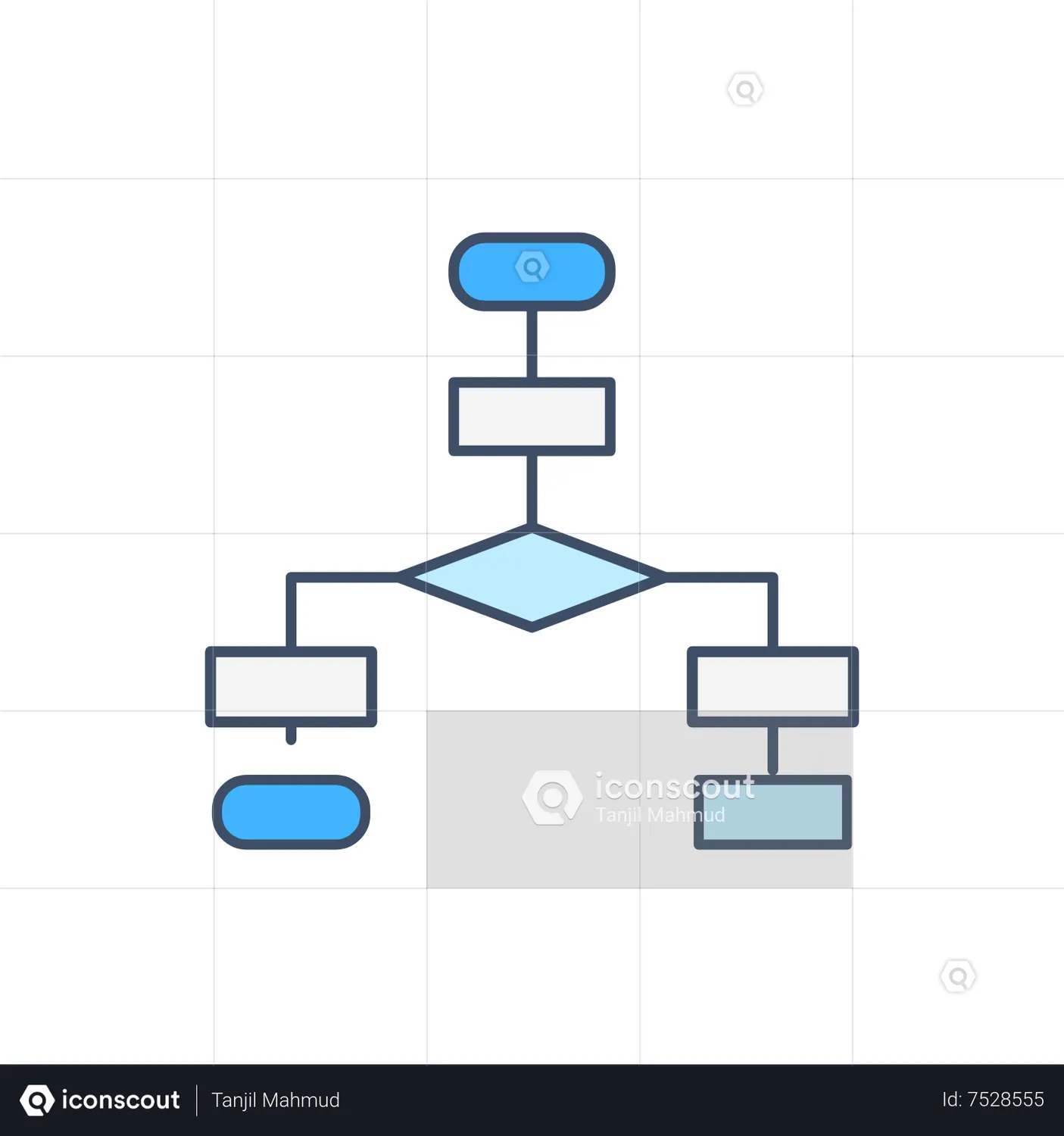 Flow Chart Animated Icon download in JSON, LOTTIE or MP4 format