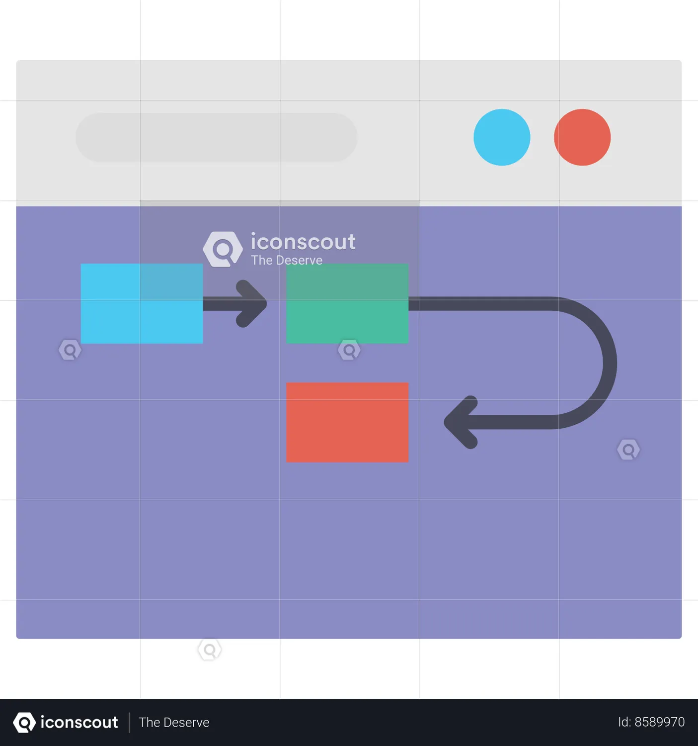 Flowchart Animated Icon download in JSON, LOTTIE or MP4 format