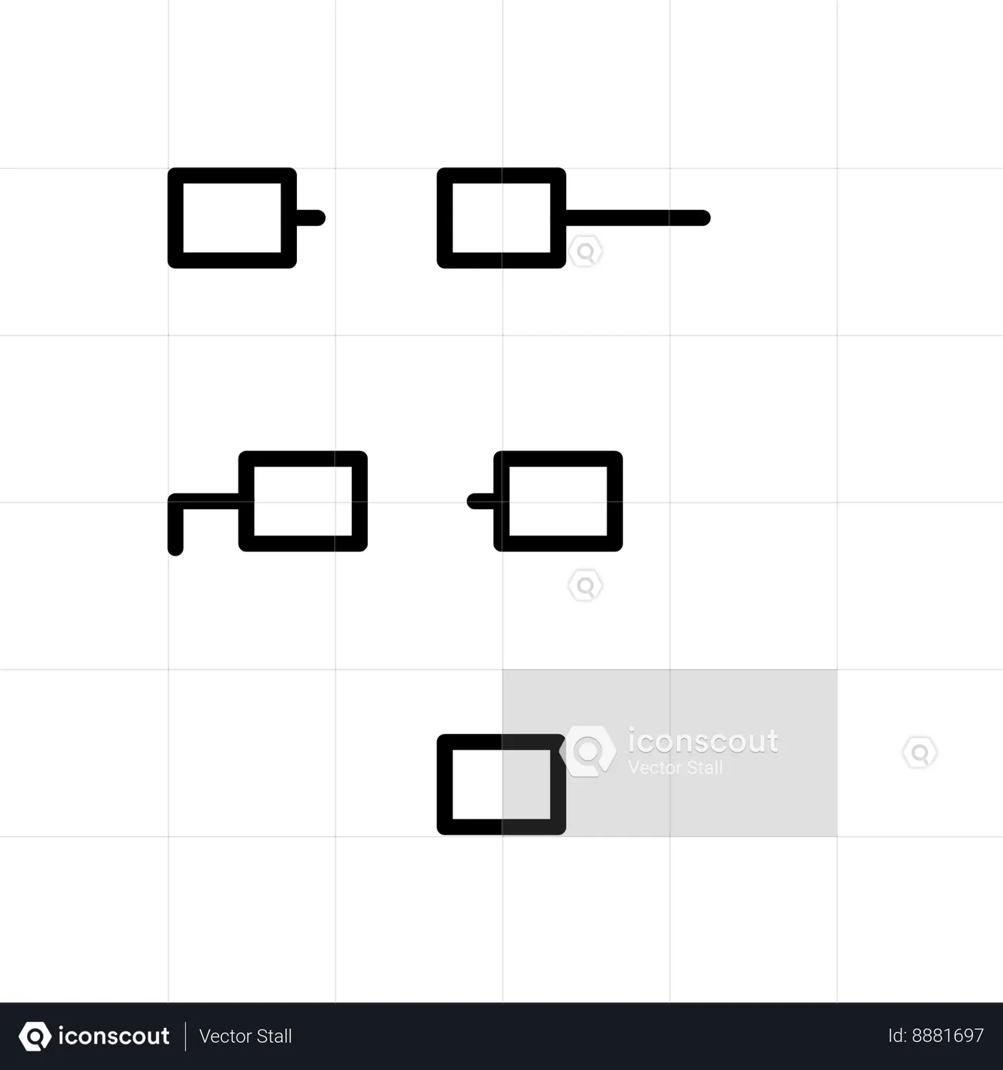 Flowchart diagram Animated Icon download in JSON, LOTTIE or MP4 format