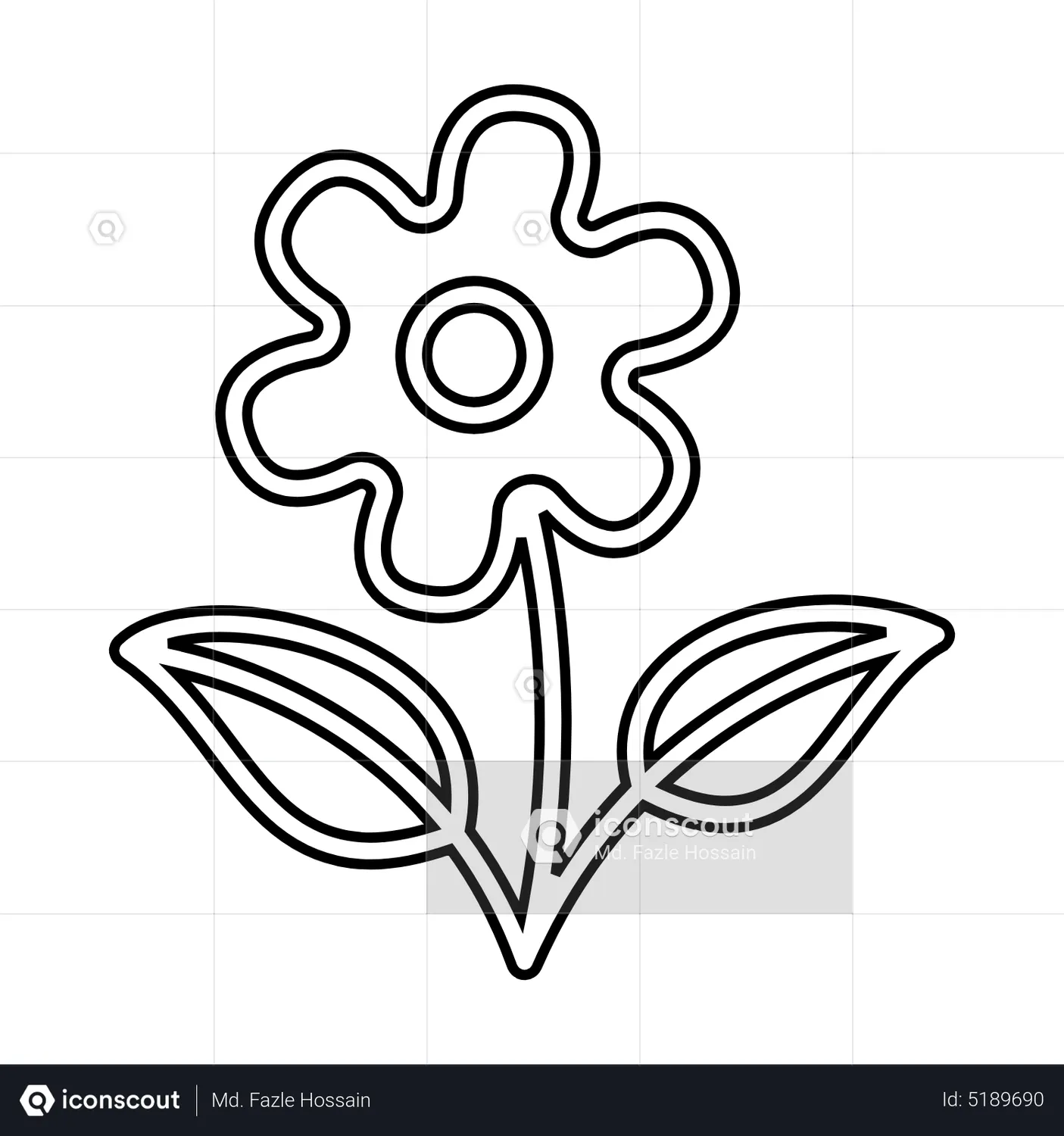 Flower Animated Icon download in JSON, LOTTIE or MP4 format