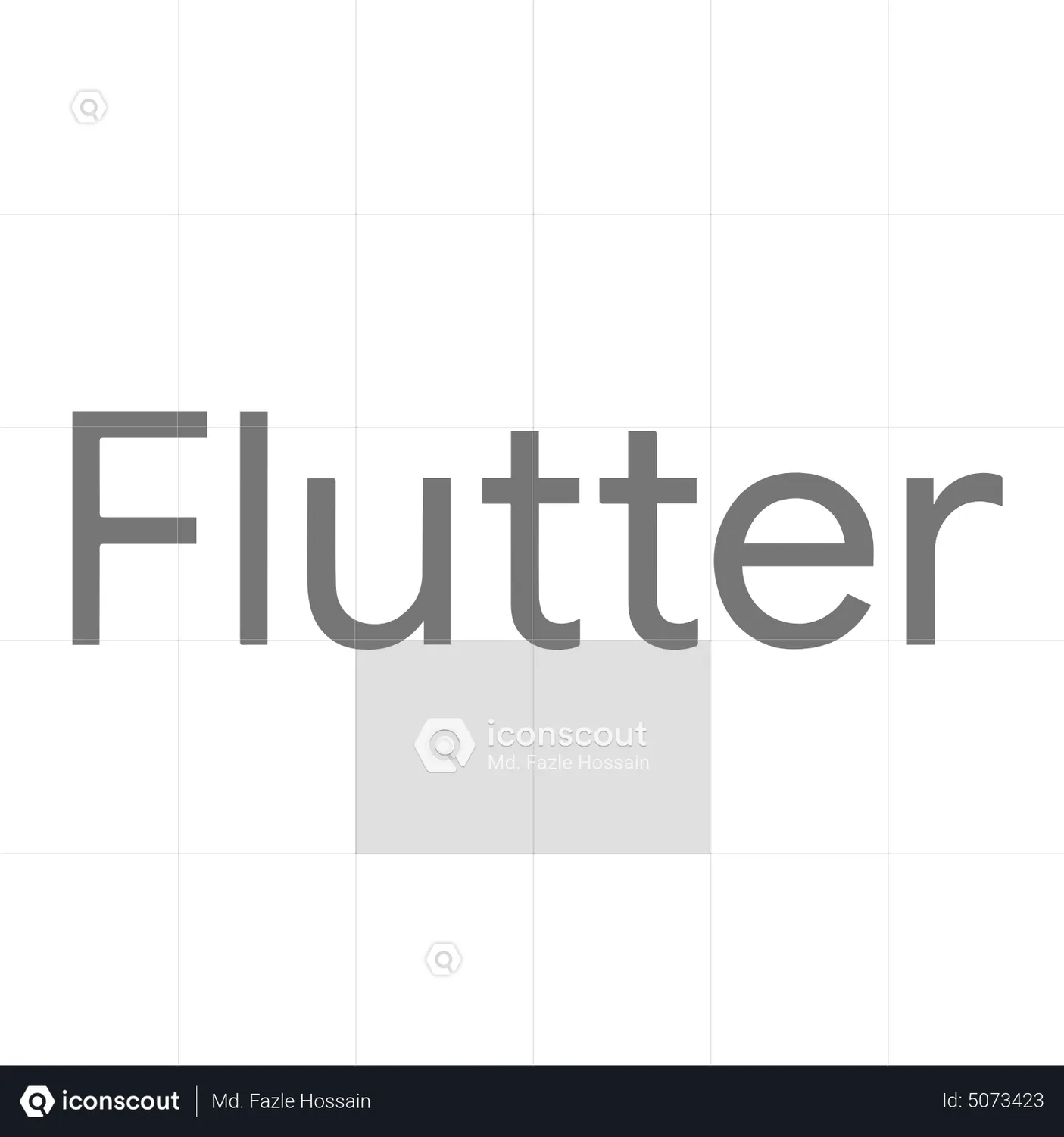 Flutter logo Animated Illustration download in JSON, LOTTIE or MP4 format