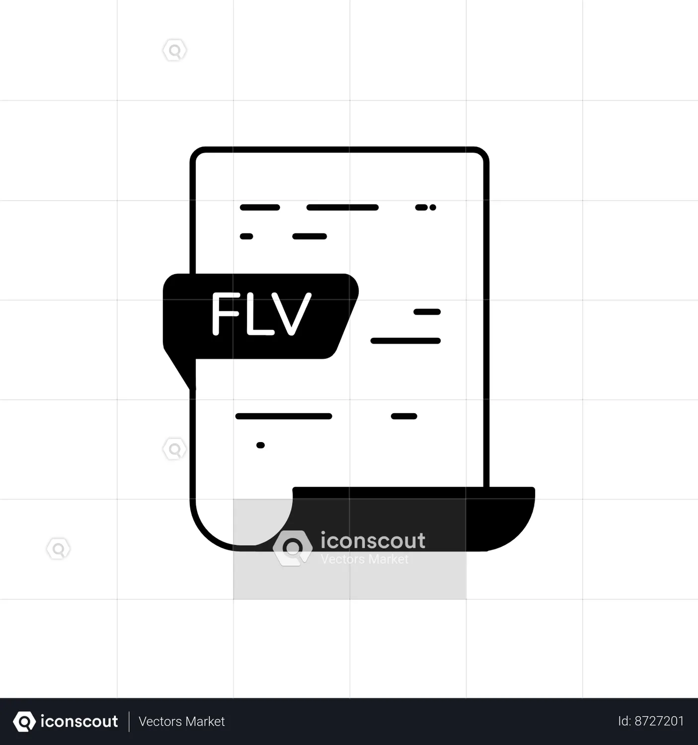 FLV File Animated Icon - Free Download Files & Folders Animated Icons | IconScout