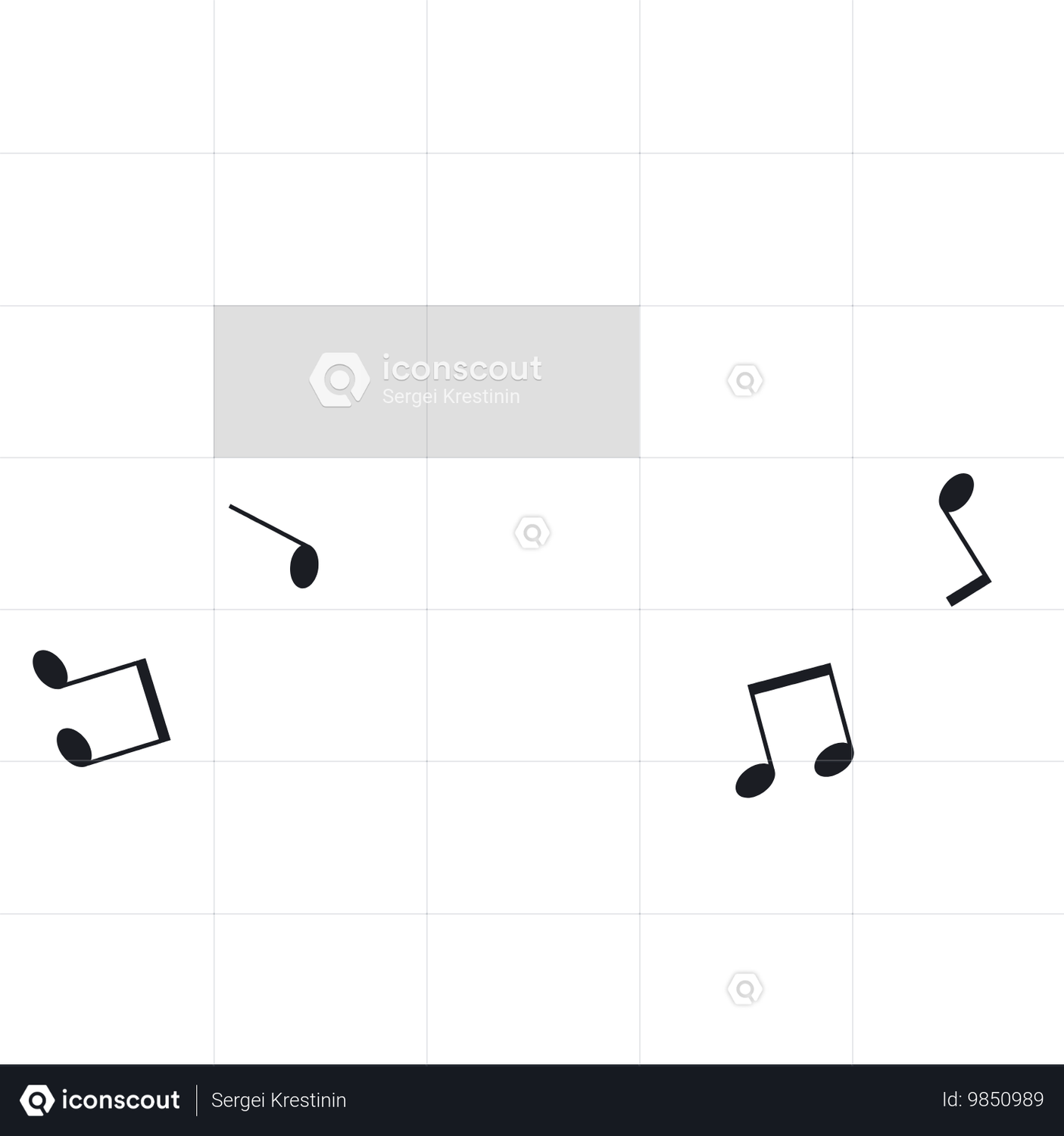 Flying Musical Notes Animation by Sergei Krestinin | LottieFiles