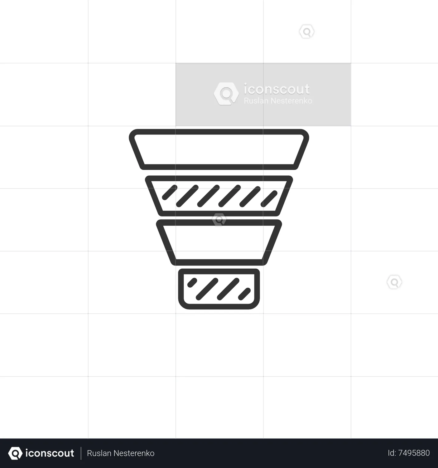 Funnel chart Animated Icon download in JSON, LOTTIE or MP4 format