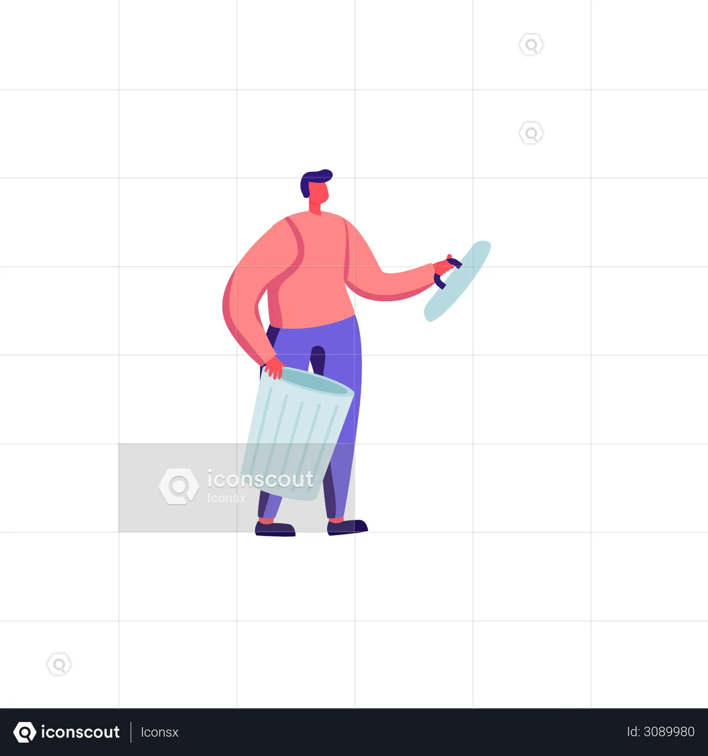 Garbage Collector Animated Icon download in JSON, LOTTIE or MP4 format