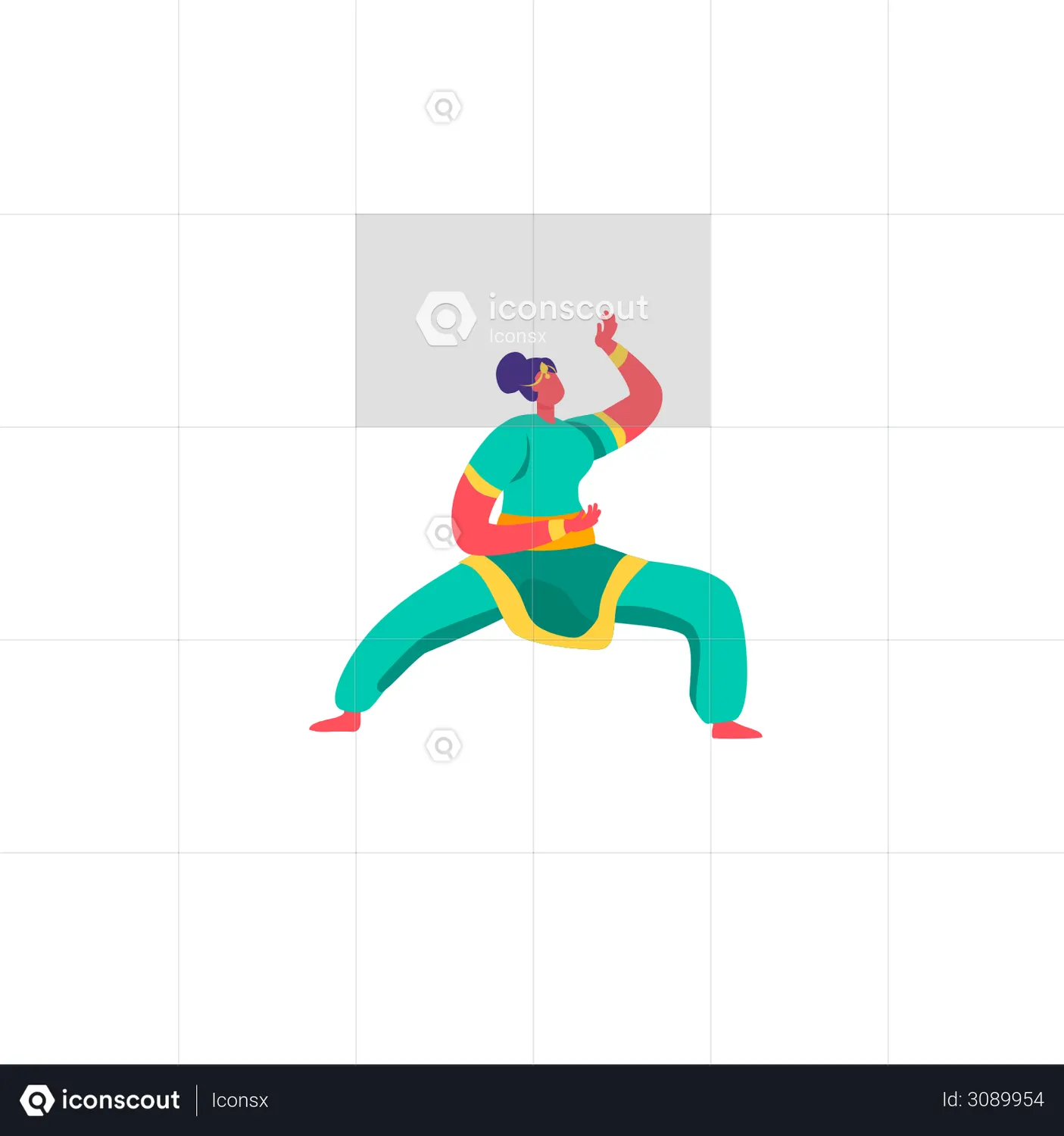 Girl Dancing Animated Icon download in JSON, LOTTIE or MP4 format