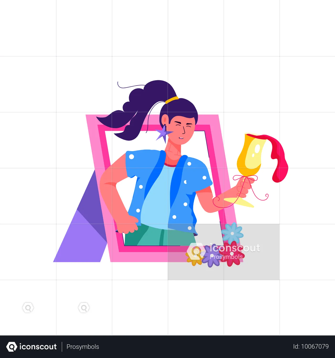 Girl In Birthday Photo Animation - Free Download Entertainment ...
