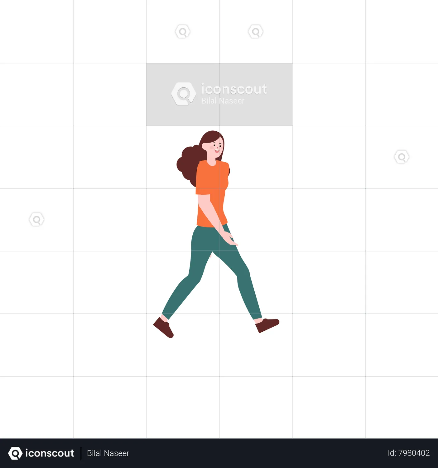 Stylist Man Walking Animated Icon Download In JSON, LOTTIE