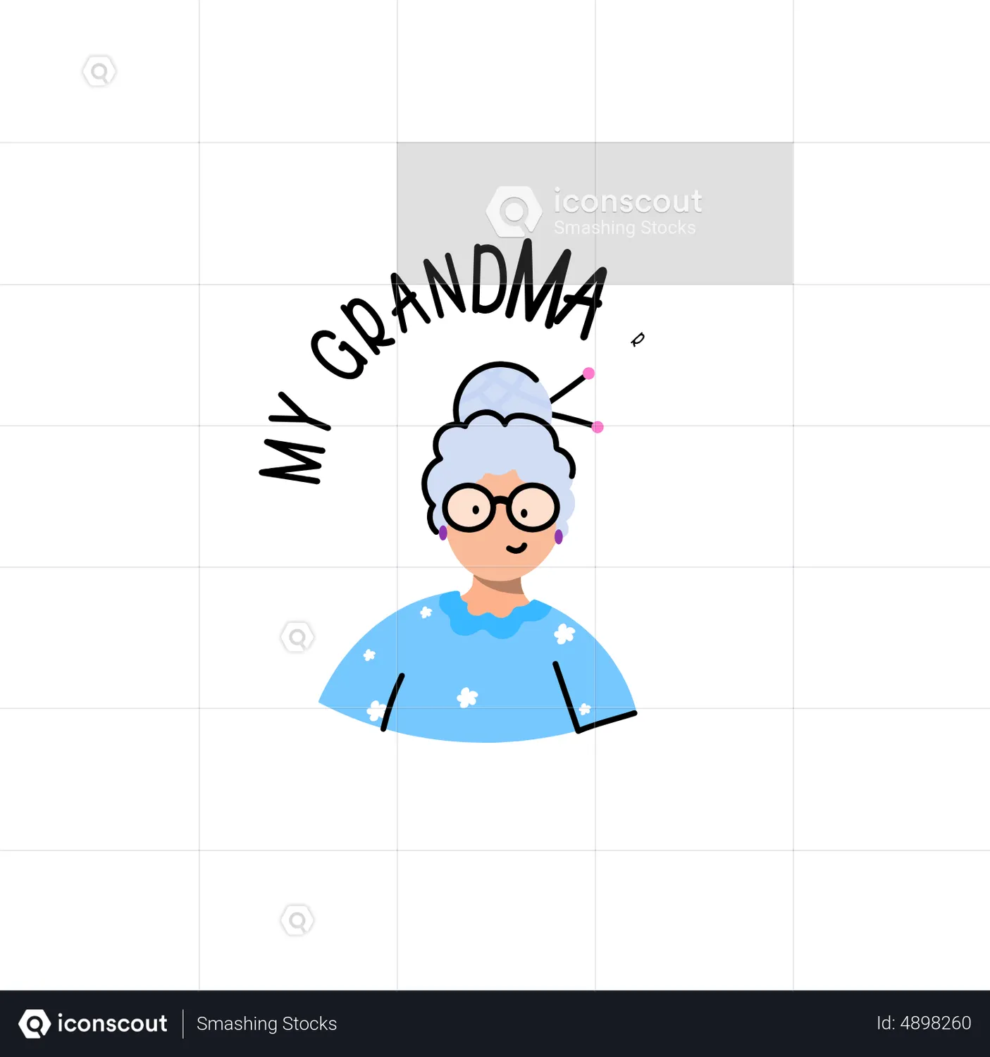 Old Man Avatar Animated Icon download in JSON, LOTTIE or MP4 format