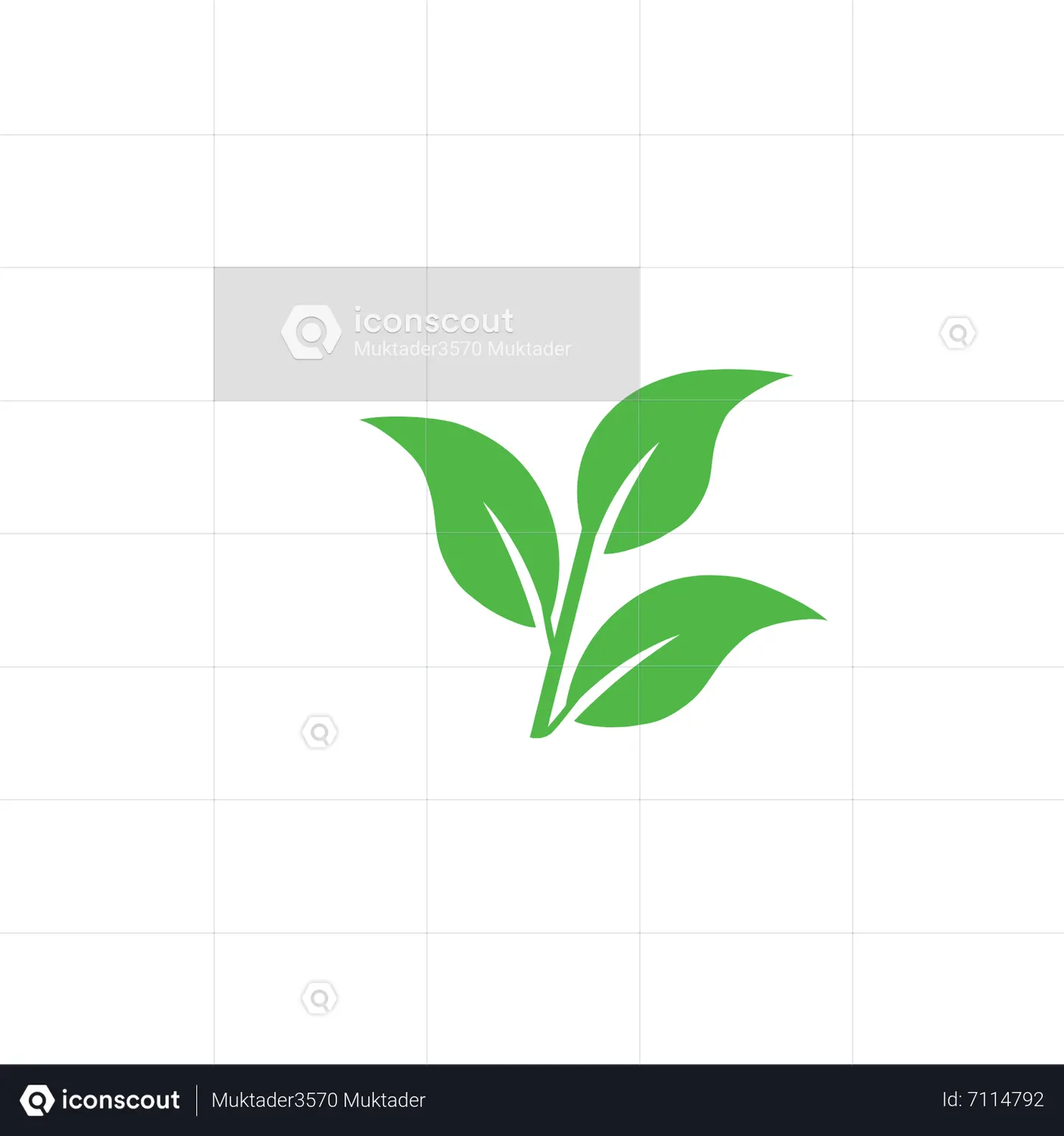 Green Leaf Animated Icon download in JSON, LOTTIE or MP4 format