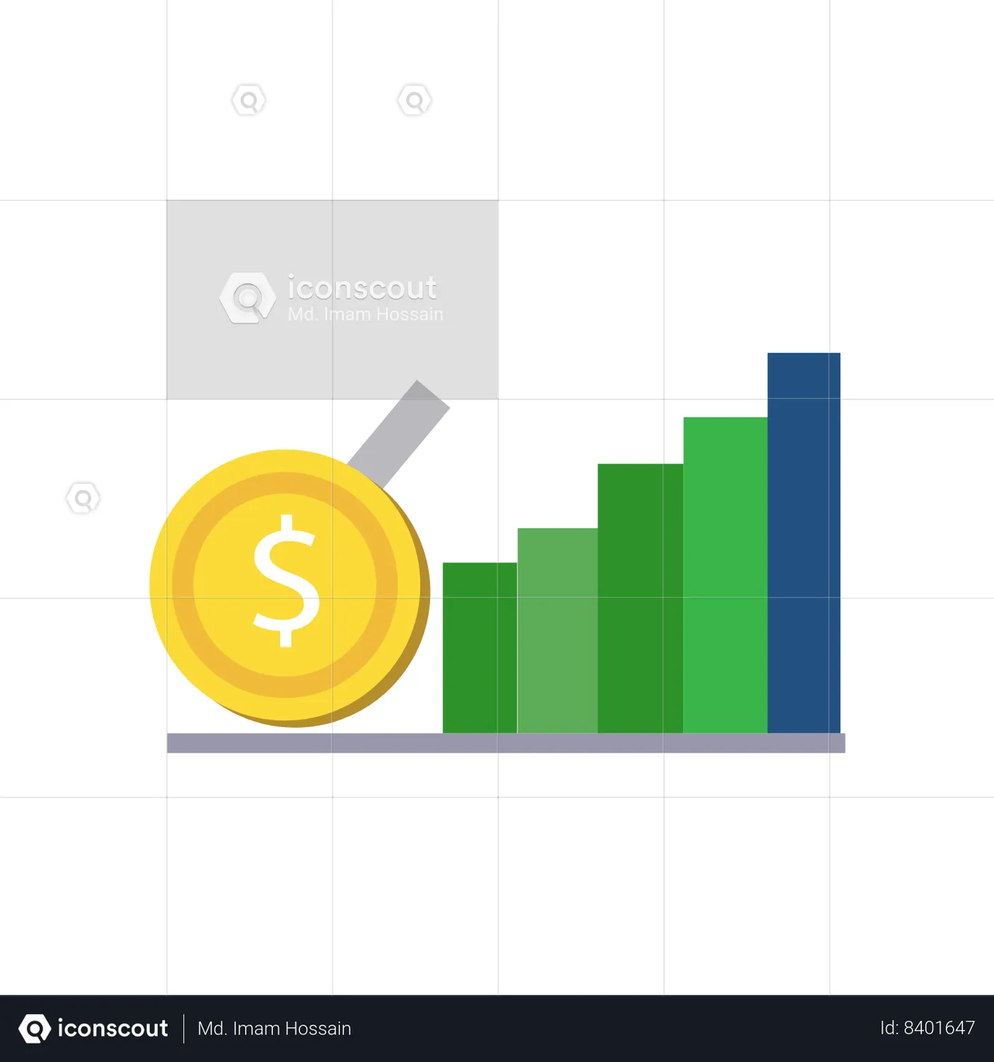 Growth Chart Lottie Animation Business Lottie Animations Json For