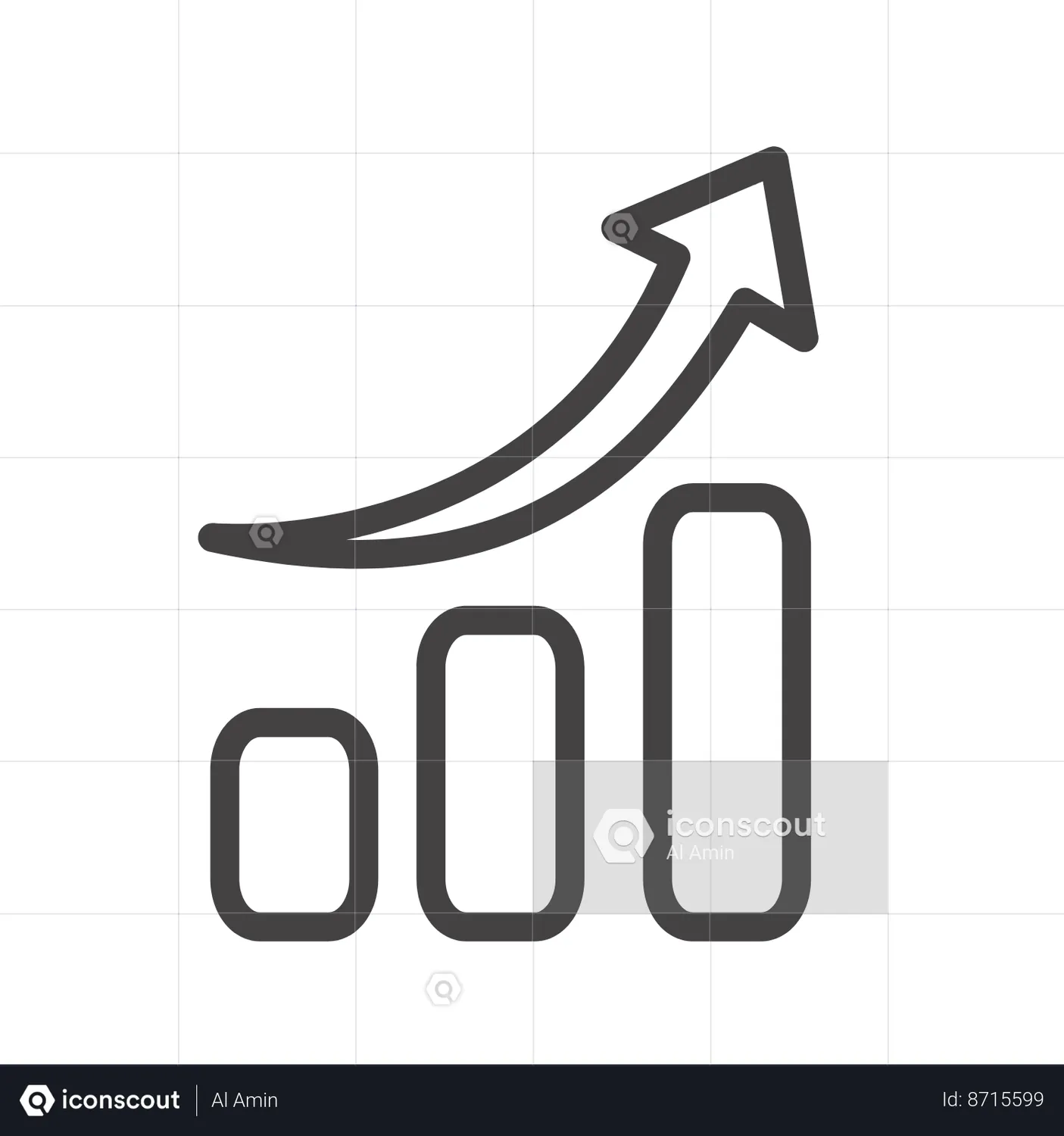 Growth Chart Animated Icon download in JSON, LOTTIE or MP4 format