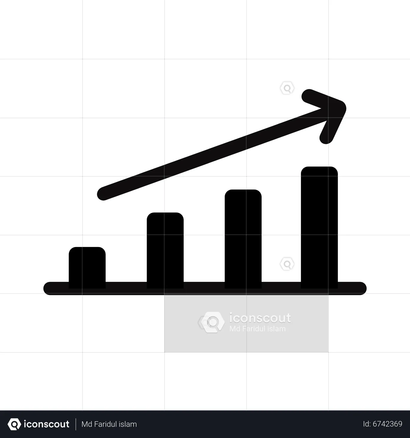 Growth Chart Animated Icon download in JSON, LOTTIE or MP4 format