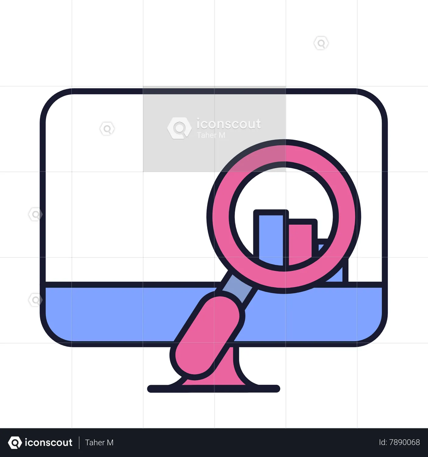 Growth Chart Analysis Animated Icon download in JSON, LOTTIE or MP4 format