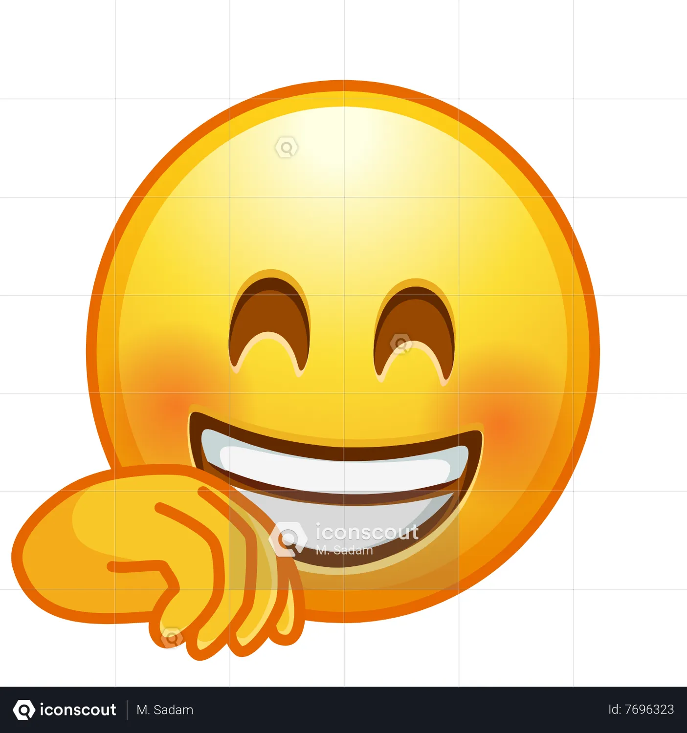 Hand Over Mouth Emoji Emoji Animated Icon Download In Json Lottie Or Mp4 Format 1688