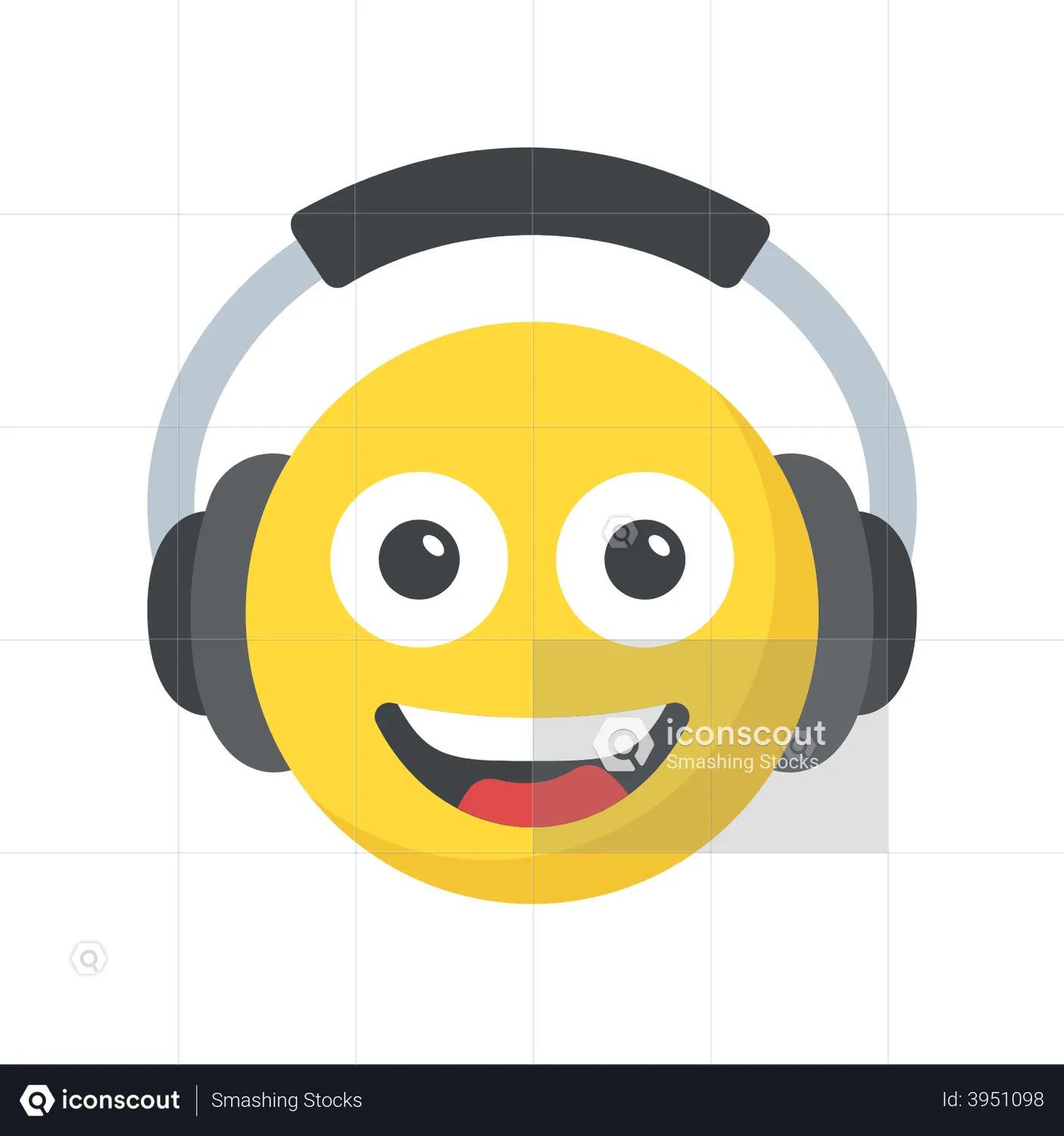 Headphones Emoji Emoji Animated Icon download in JSON, LOTTIE or MP4 format