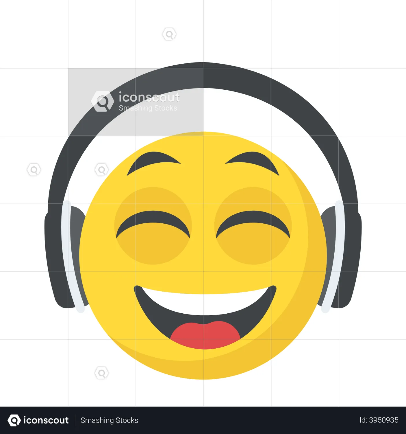 Headphones Emoji Emoji Animated Icon download in JSON, LOTTIE or MP4 format